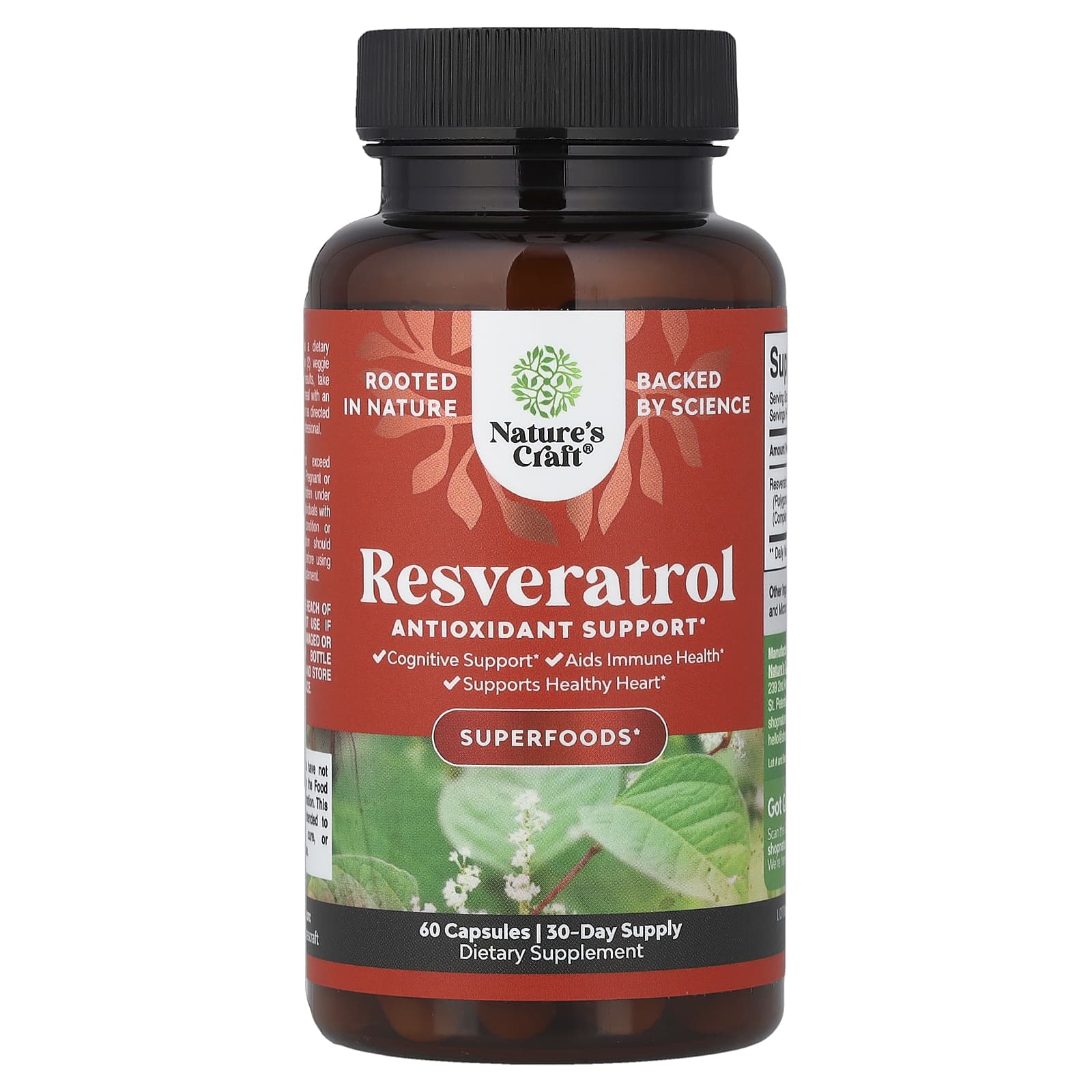 Nature's Craft Resveratrol – 60 gélules — Tunisie