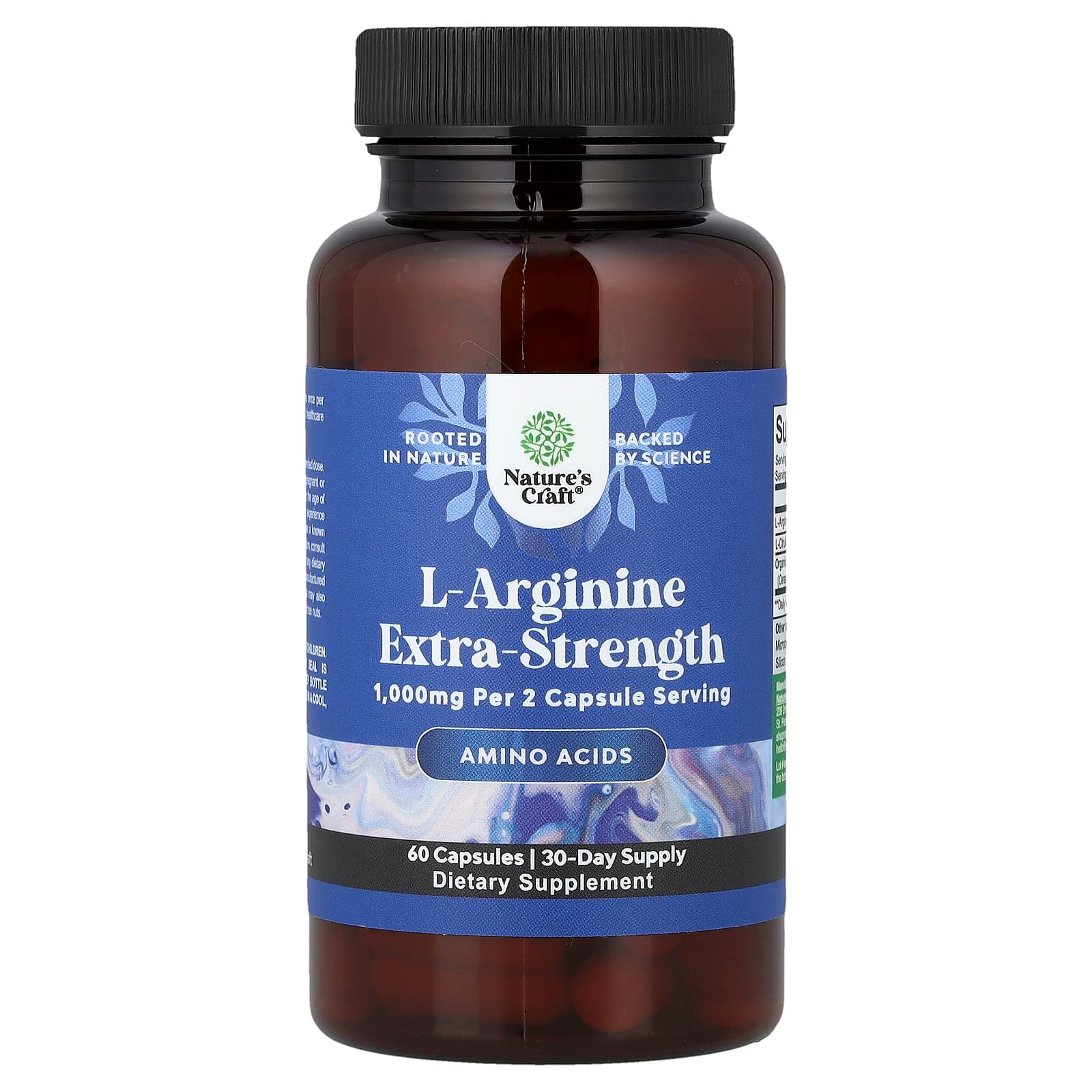 Nature's Craft L-Arginine – 60 gélules — Tunisie