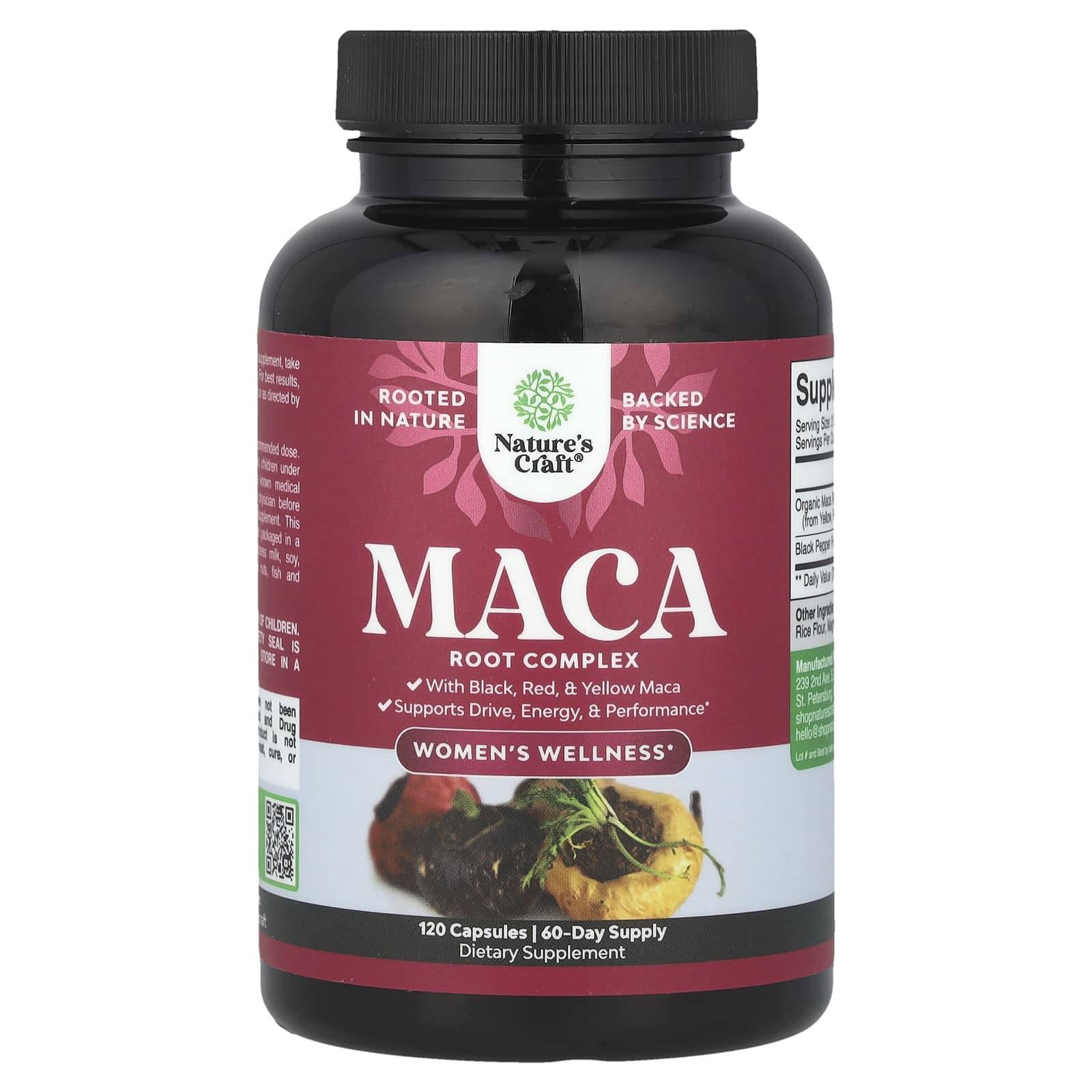 Nature's Craft Women's Wellness, Maca Root Complex – 120 gélules — Tunisie