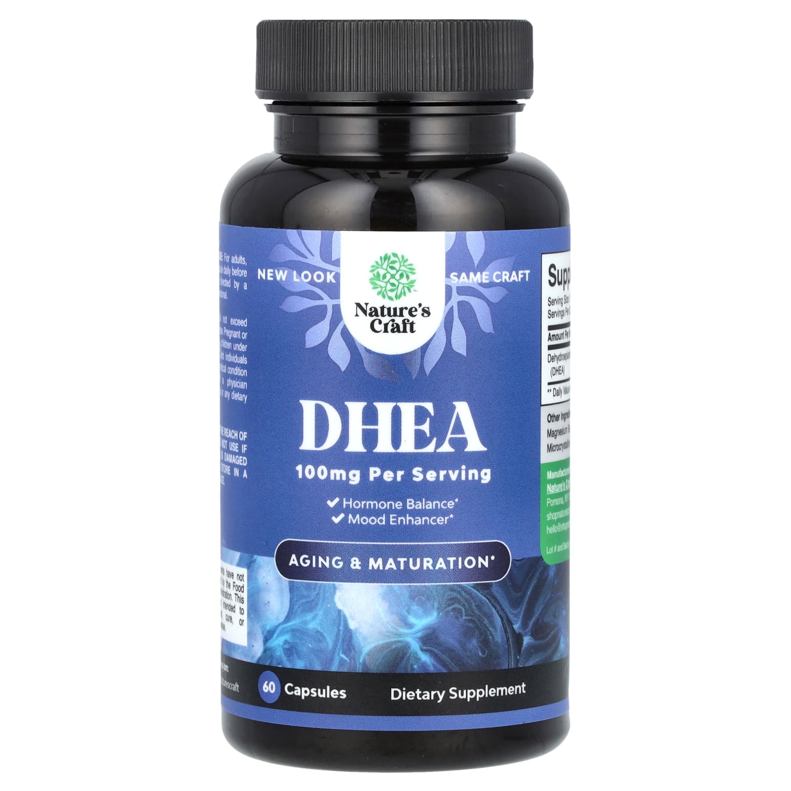 Nature's Craft DHEA – 100 mg – 60 gélules — Tunisie
