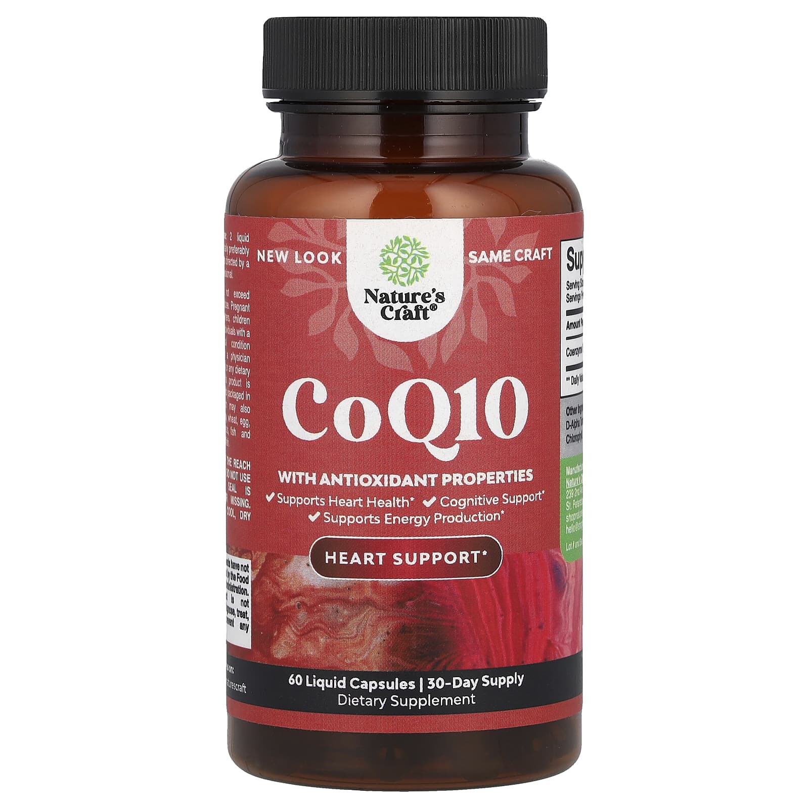 Nature's Craft CoQ10, 60 Liquid Capsules (100 mg per Capsule) — Tunisie