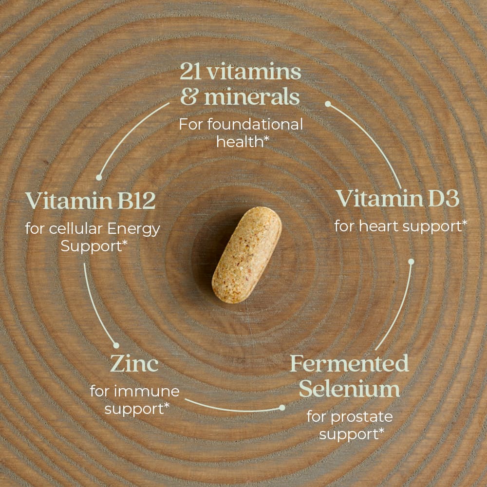 New Chapter One Daily Every Man's Multivitamin, 72 Vegetarian Tablets — étiquette 4