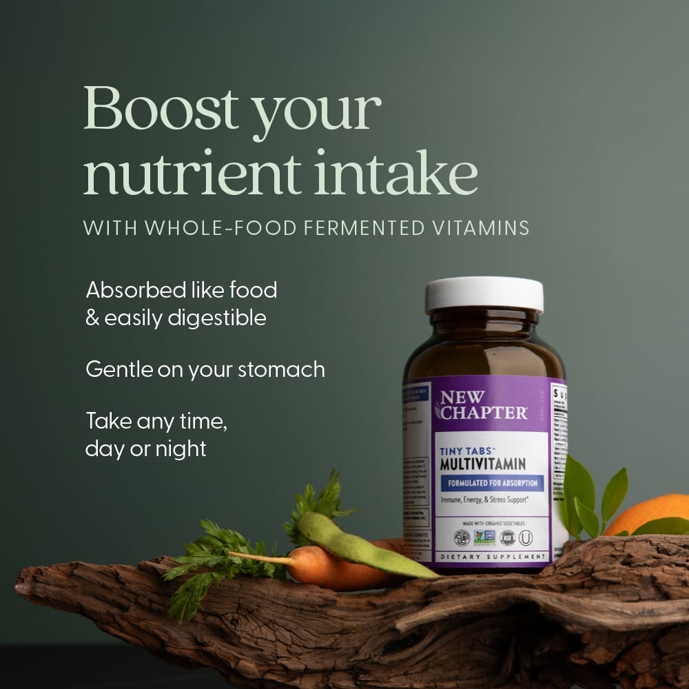New Chapter Tiny Tabs Multivitamin, 192 Vegetarian Tablets — étiquette 4