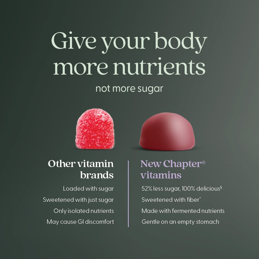 New Chapter Women's 50+ Multivitamin Gummies – Berry Citrus – 90 gommes — étiquette 4