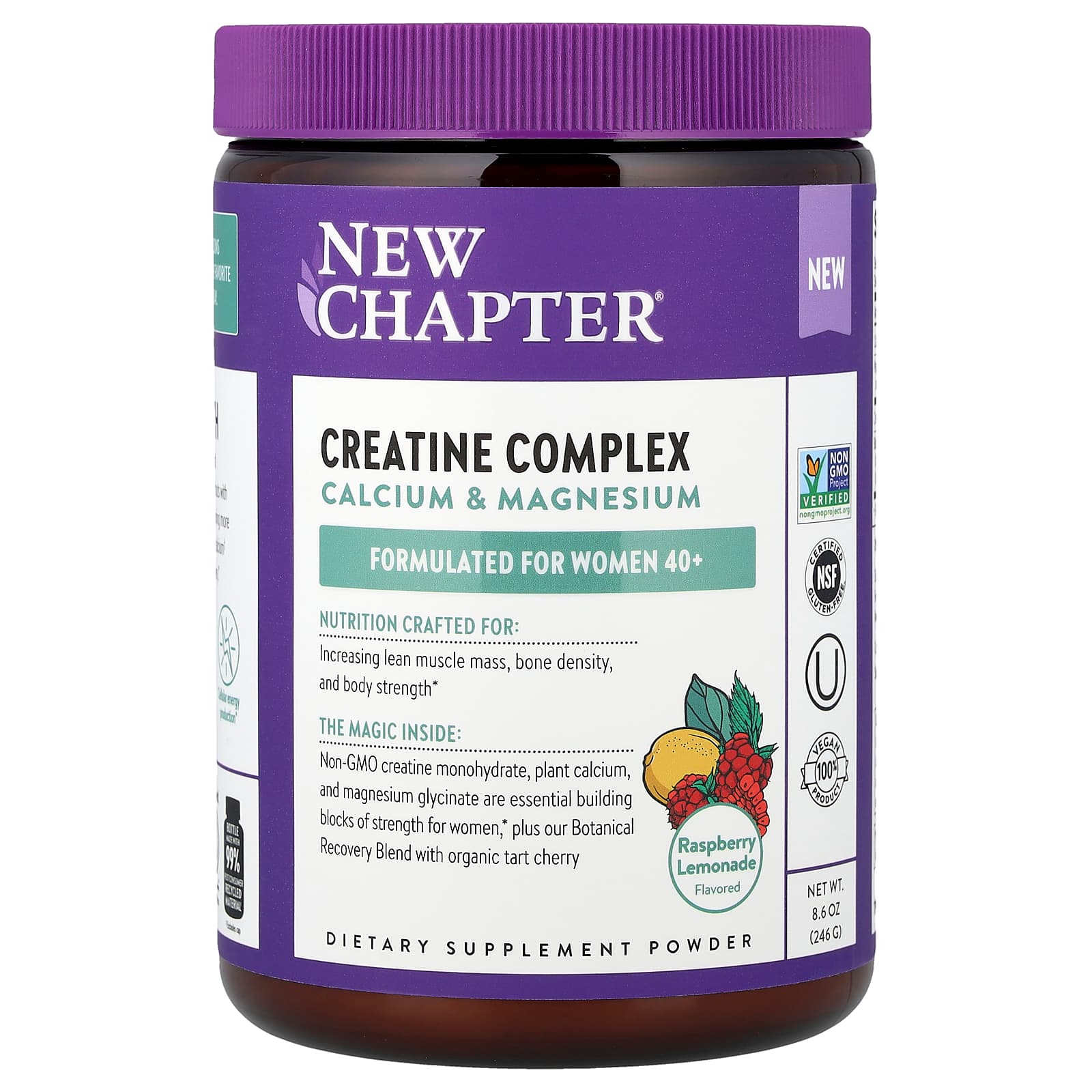 New Chapter Creatine Complex For Women 40+ – Raspberry Lemonade – 246 g — Tunisie