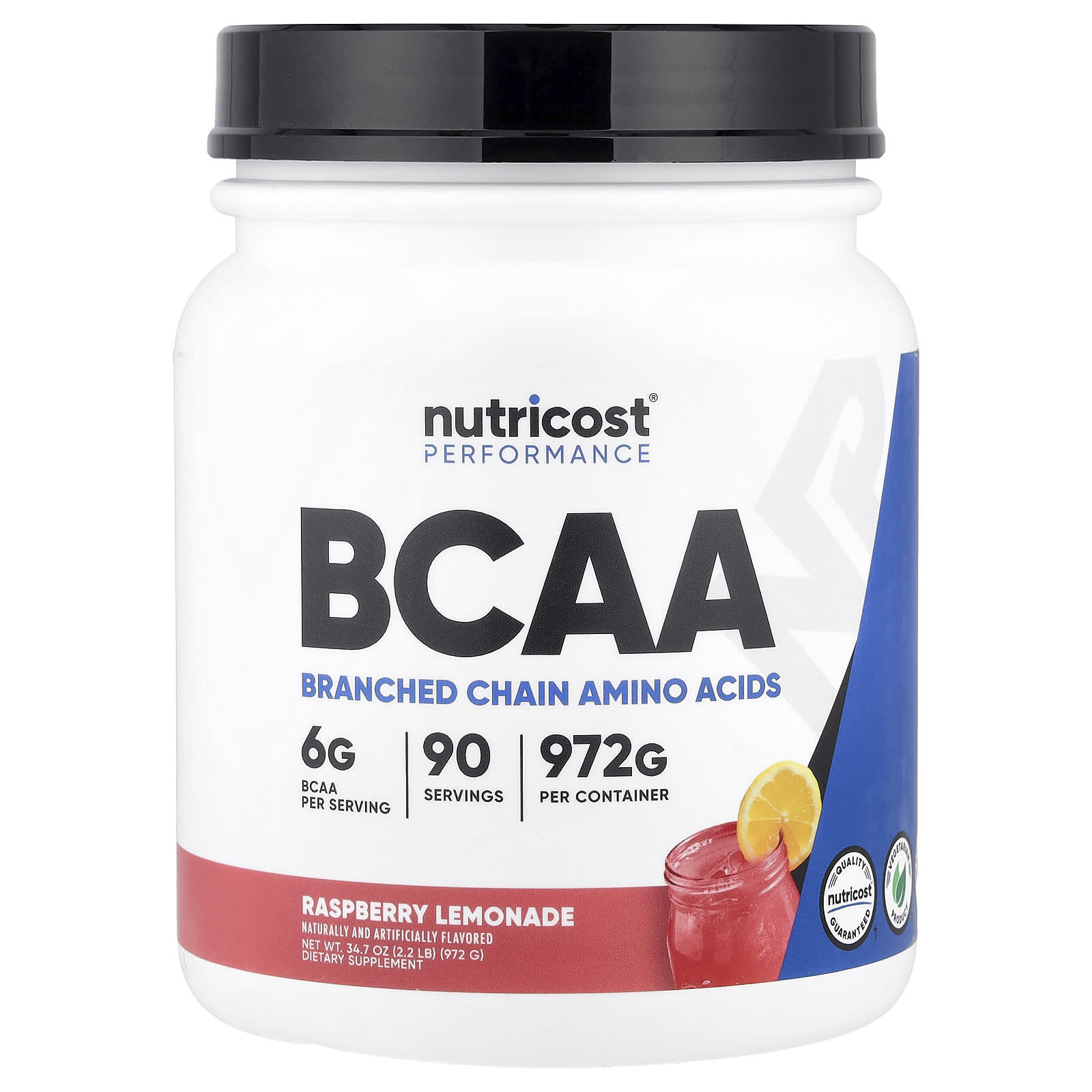 Nutricost Performance, BCAA – Raspberry Lemonade – 972 g — Tunisie