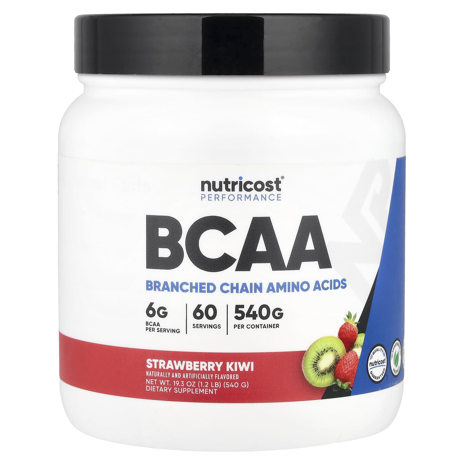 Nutricost Performance, BCAA – Strawberry Kiwi – 540 g — Tunisie
