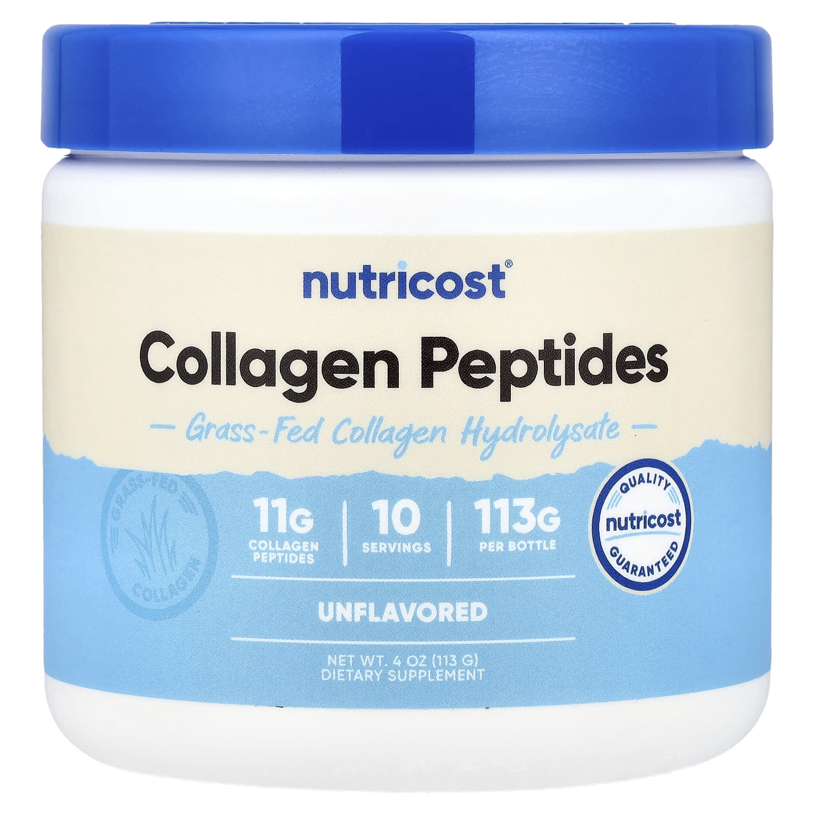 Nutricost Collagen Peptides – Sans arôme – 113 g — Tunisie