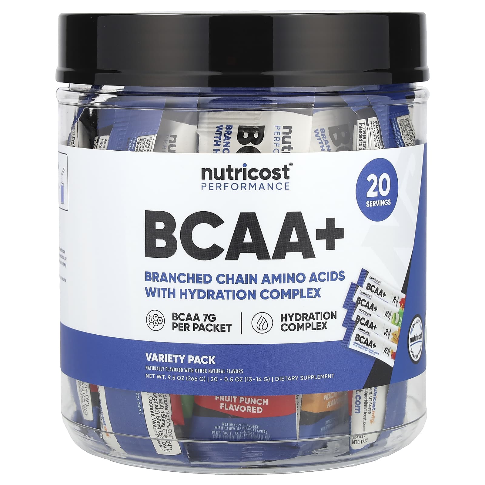 Nutricost Performance, BCAA +, Variety Pack – 14 g — Tunisie