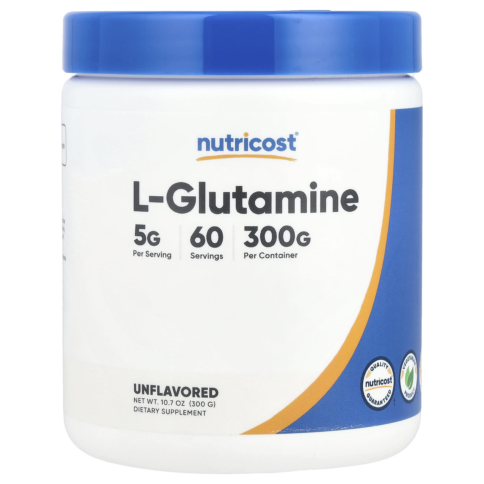 Nutricost L-Glutamine – Sans arôme – 300 g — Tunisie