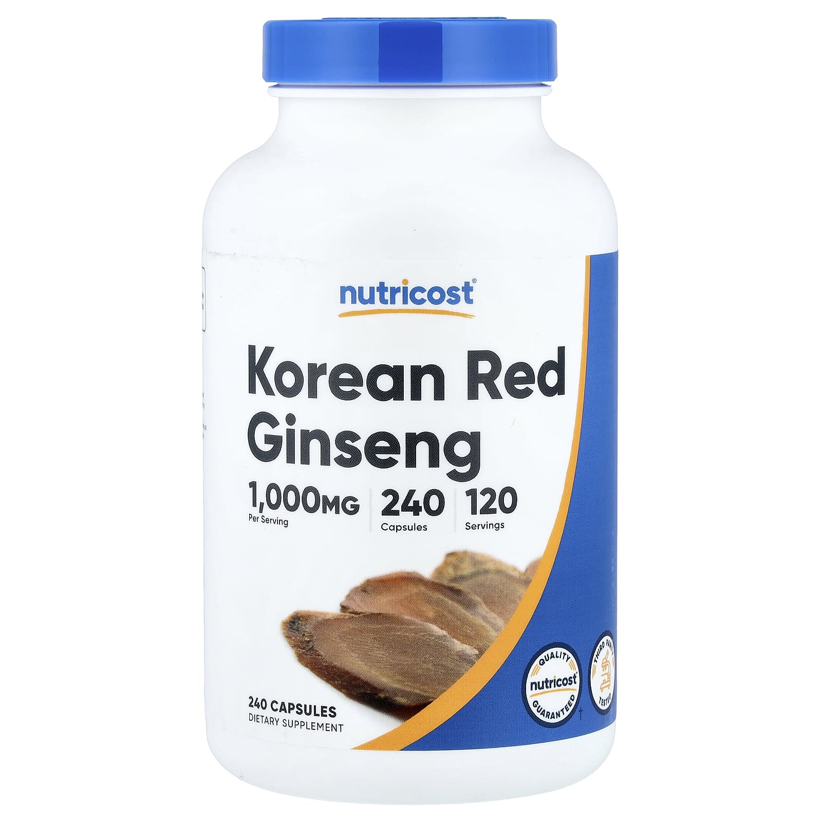 Nutricost Korean Red Ginseng – 240 gélules — Tunisie