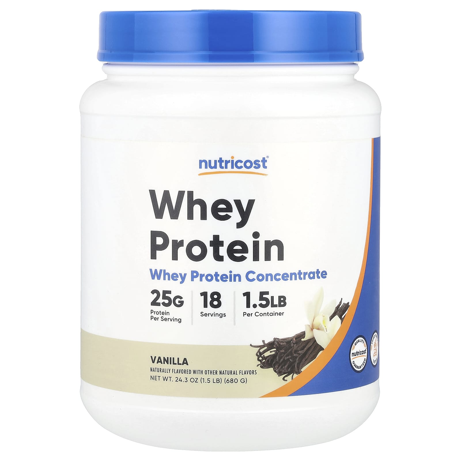 Nutricost Whey Protein Concentrate – Vanilla – 680 g — Tunisie