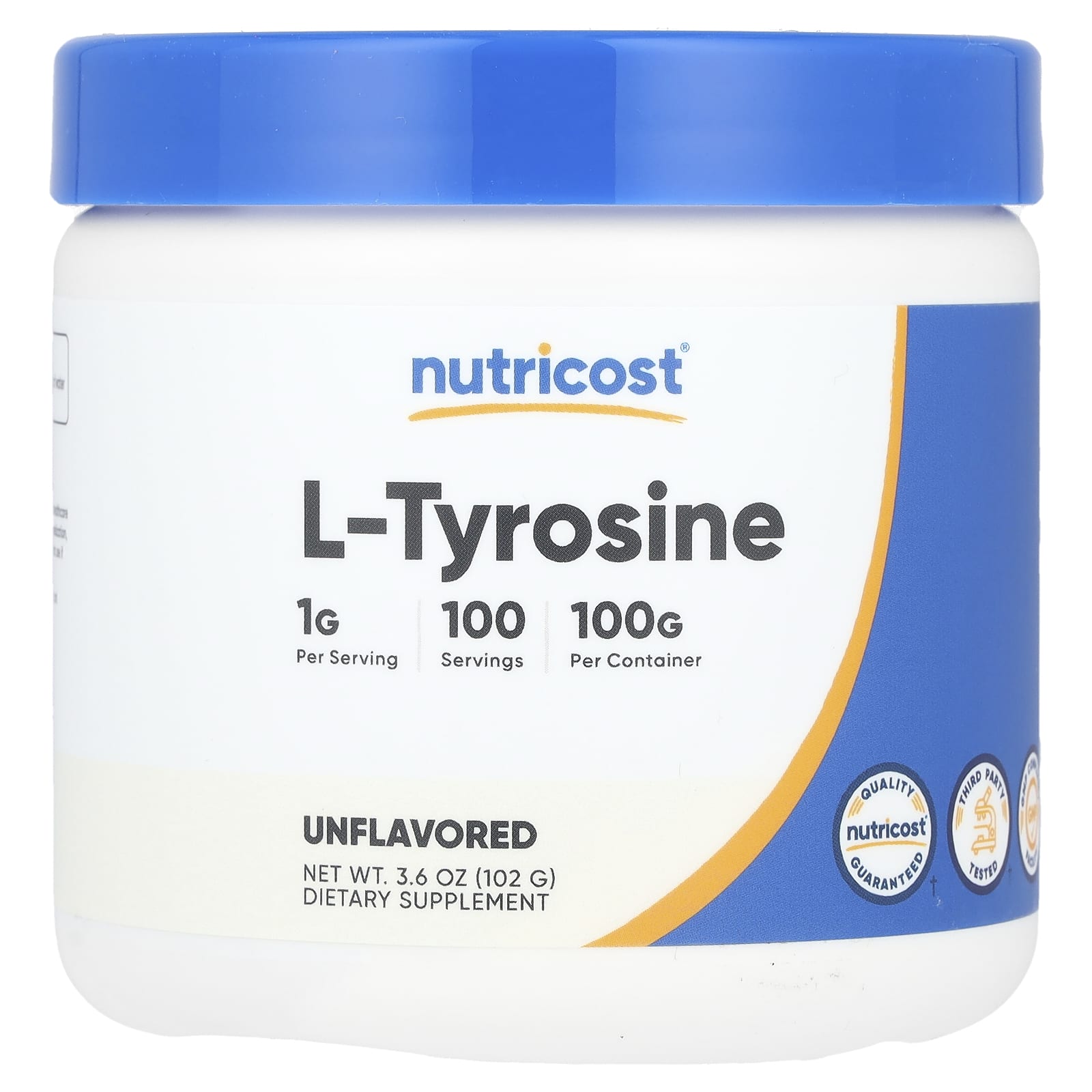 Nutricost L-Tyrosine – Sans arôme – 102 g — Tunisie