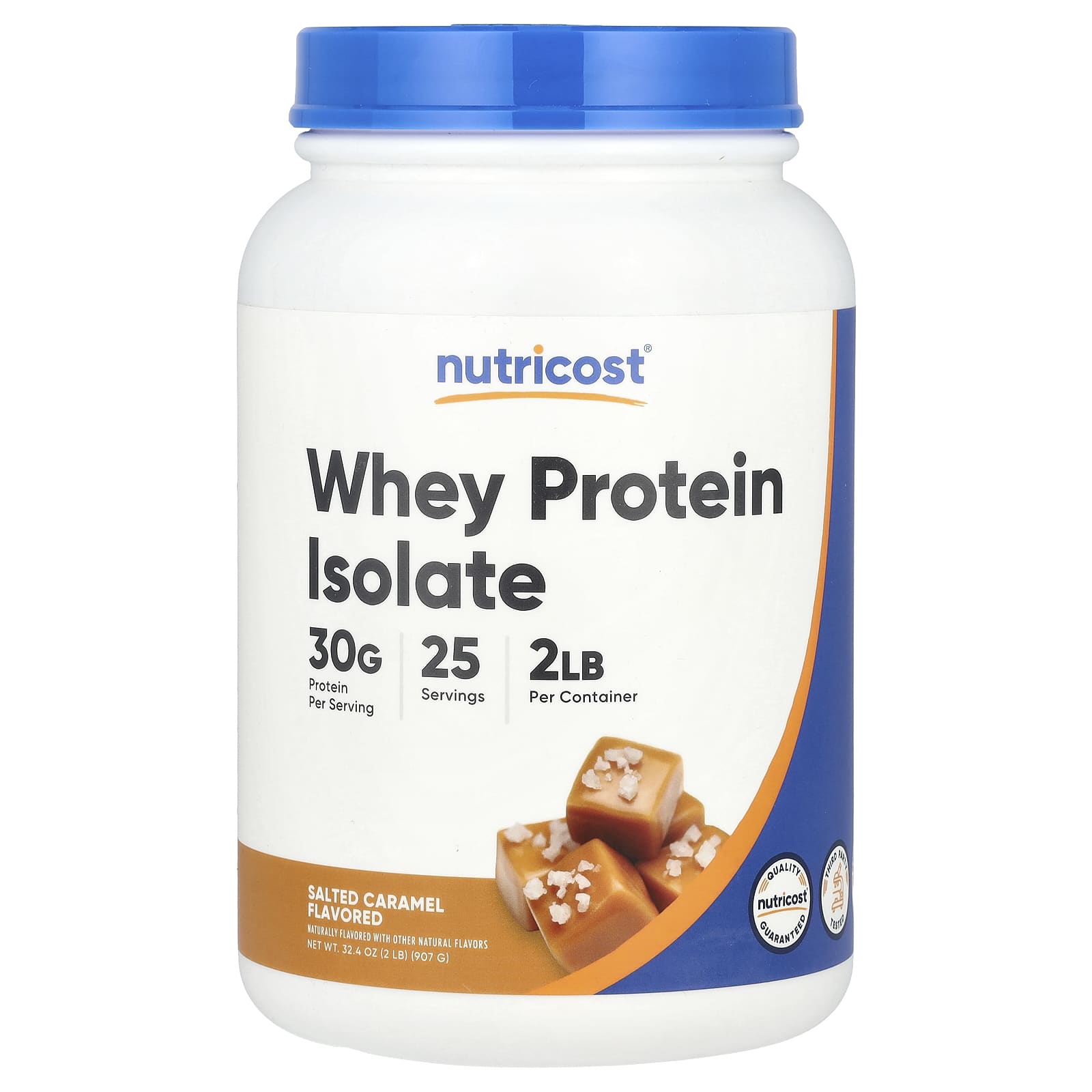 Nutricost Whey Protein Isolate – Salted Caramel – 907 g — Tunisie