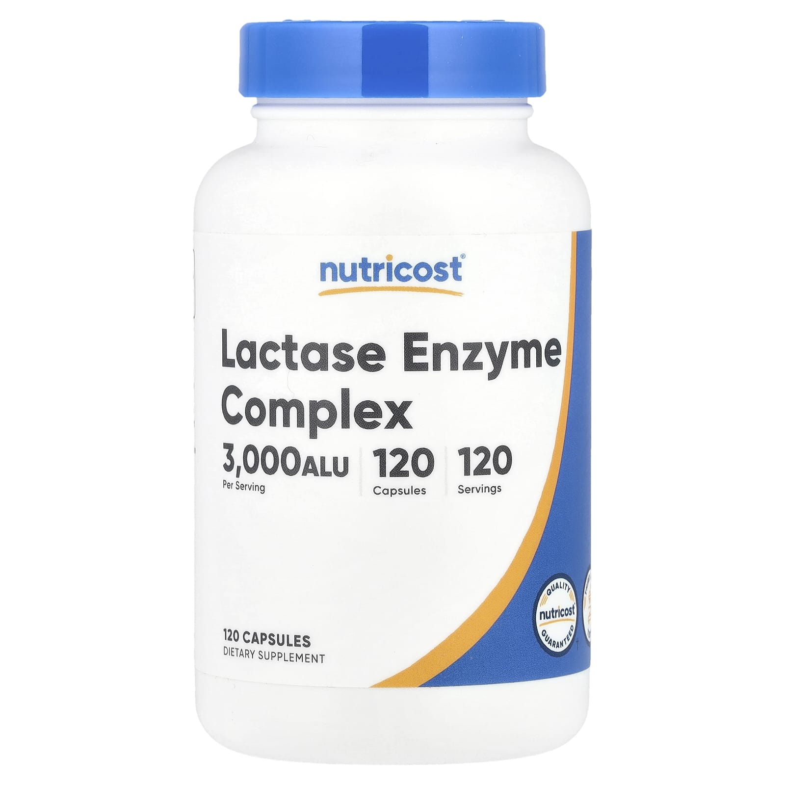 Nutricost Lactase Enzyme Complex – 120 gélules — Tunisie