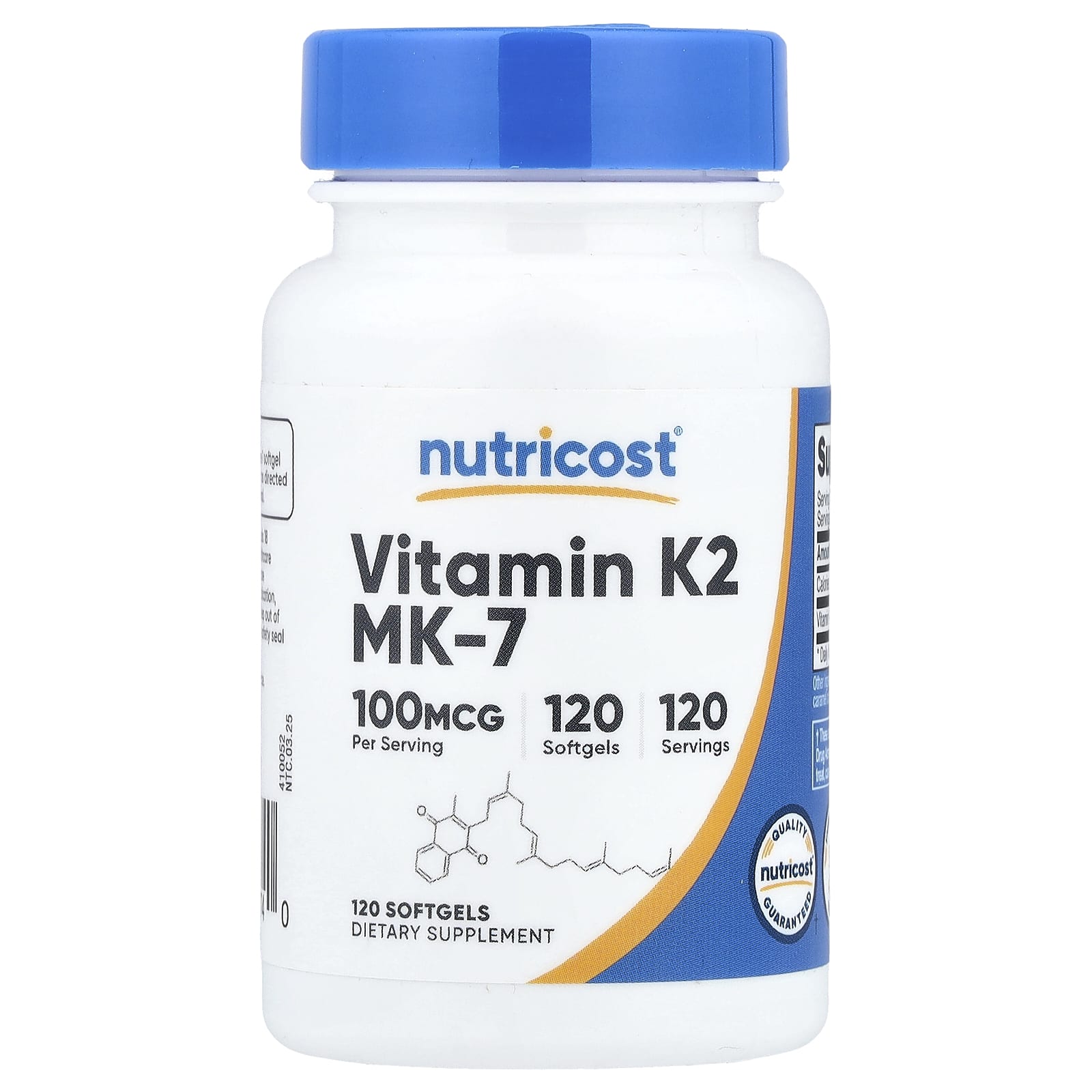 Nutricost Vitamin K2 MK-7 – 120 capsules molles — Tunisie