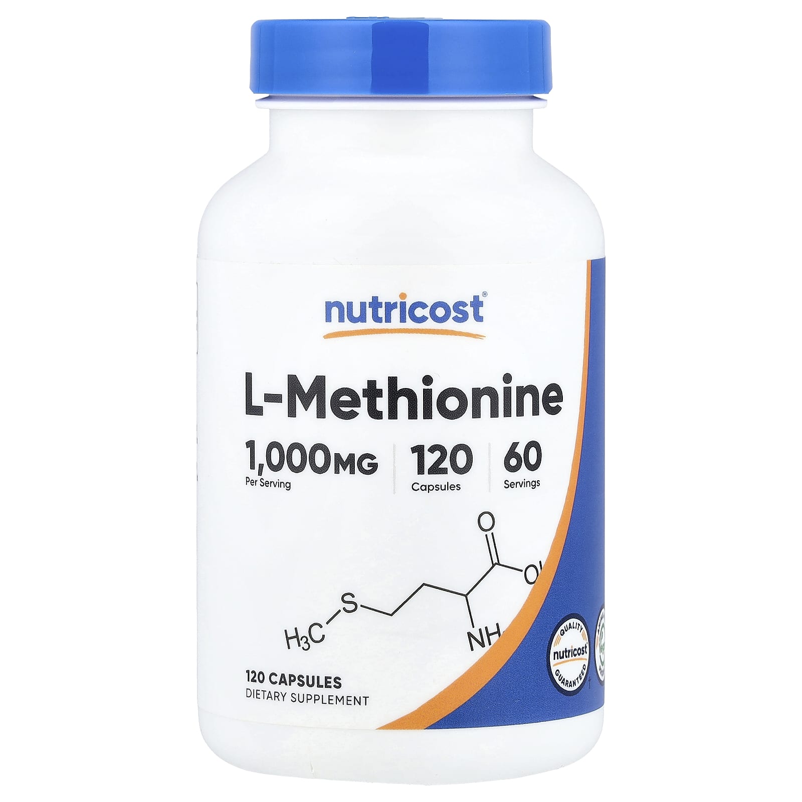 Nutricost L-Methionine – 120 gélules — Tunisie
