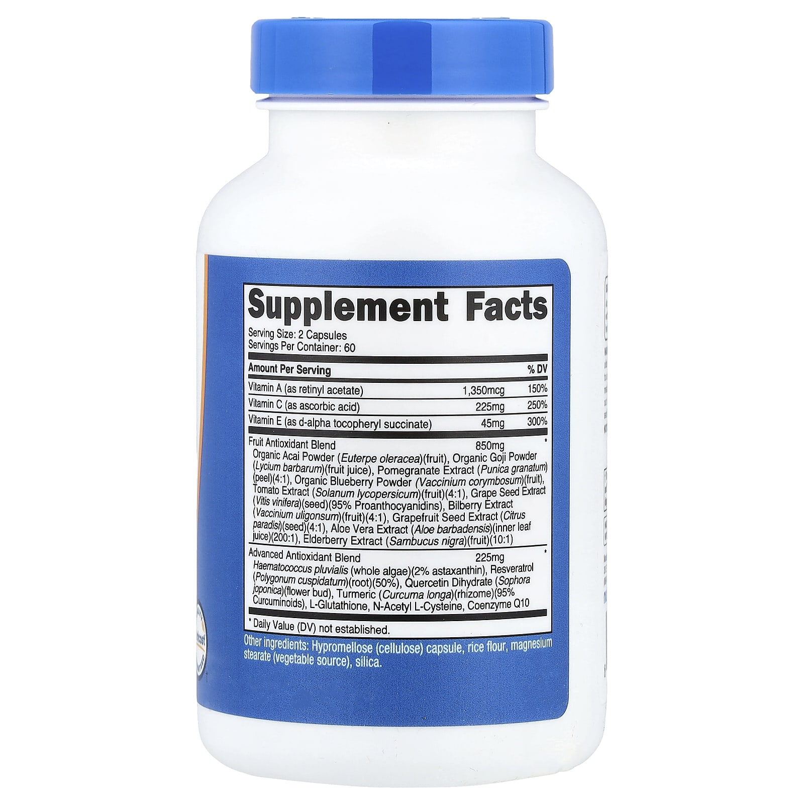 Nutricost Super Antioxidants – 120 gélules — photo 2 sur 2