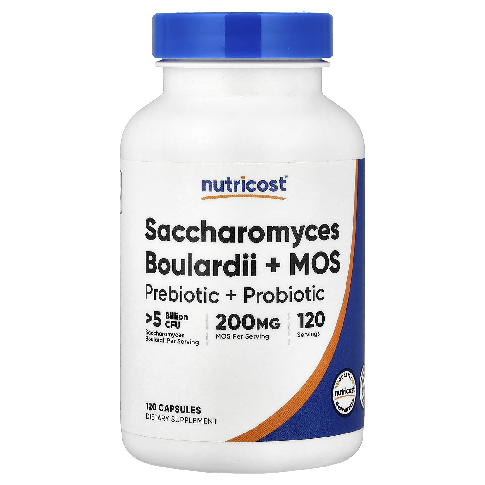 Nutricost Saccharomyces Boulardii + MOS – 120 gélules — Tunisie