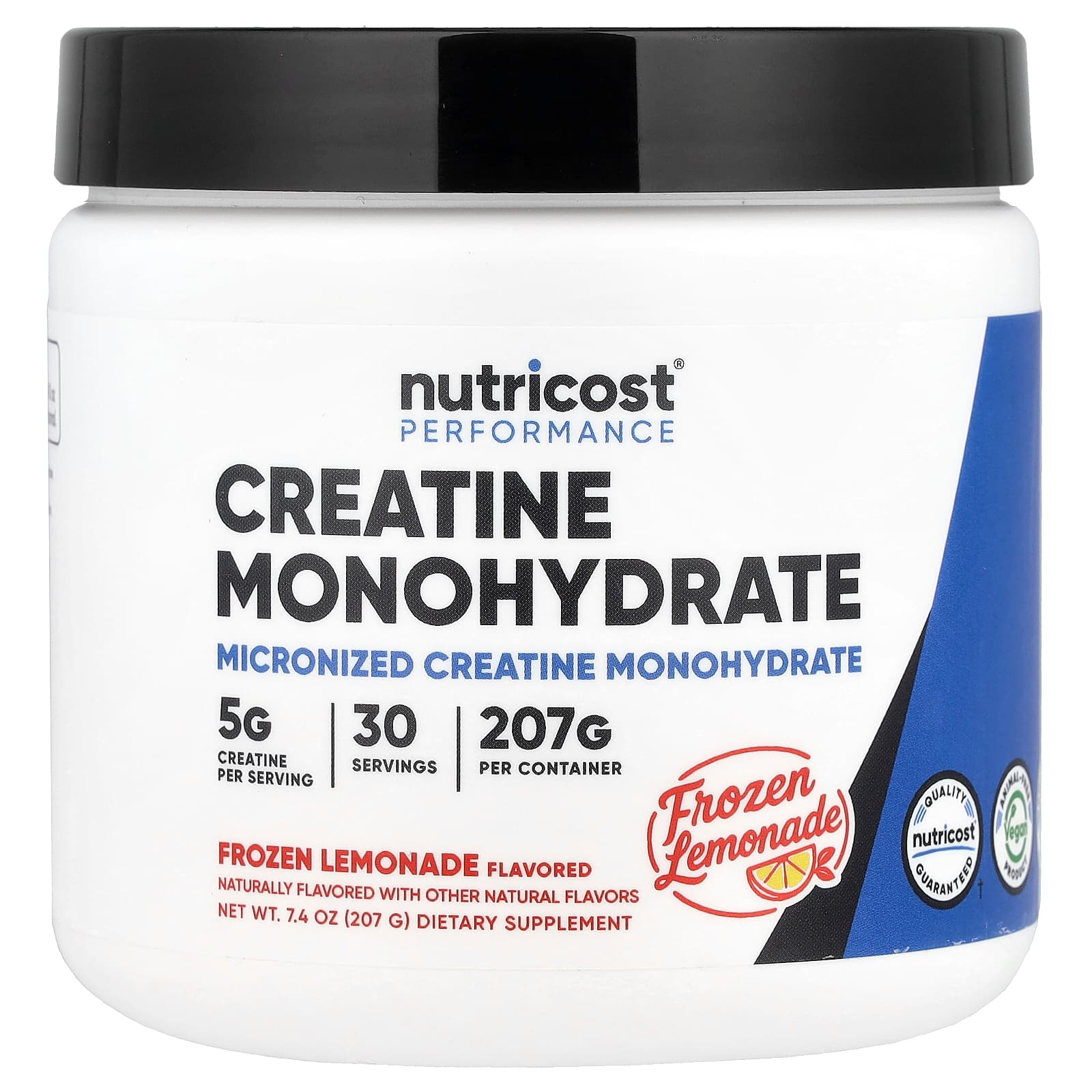 Nutricost Performance, Creatine Monohydrate – Frozen Lemonade – 207 g — Tunisie