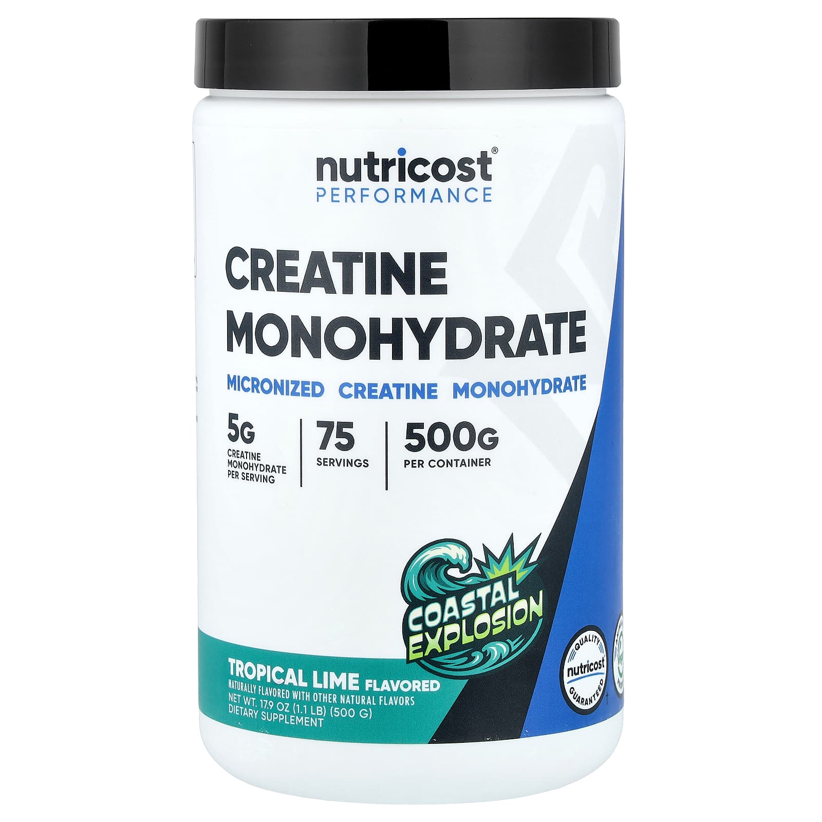 Nutricost Performance, Creatine Monohydrate, Coastal Explosion – Tropical Lime – 500 g — Tunisie