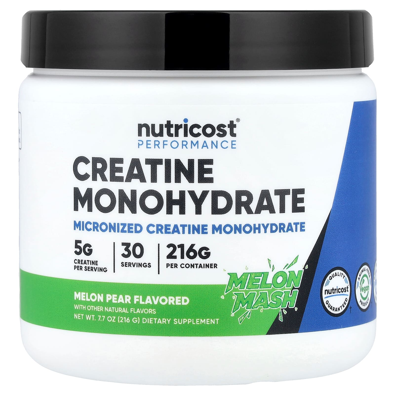 Nutricost Performance, Creatine Monohydrate – Melon Mash Melon Pear – 216 g — Tunisie