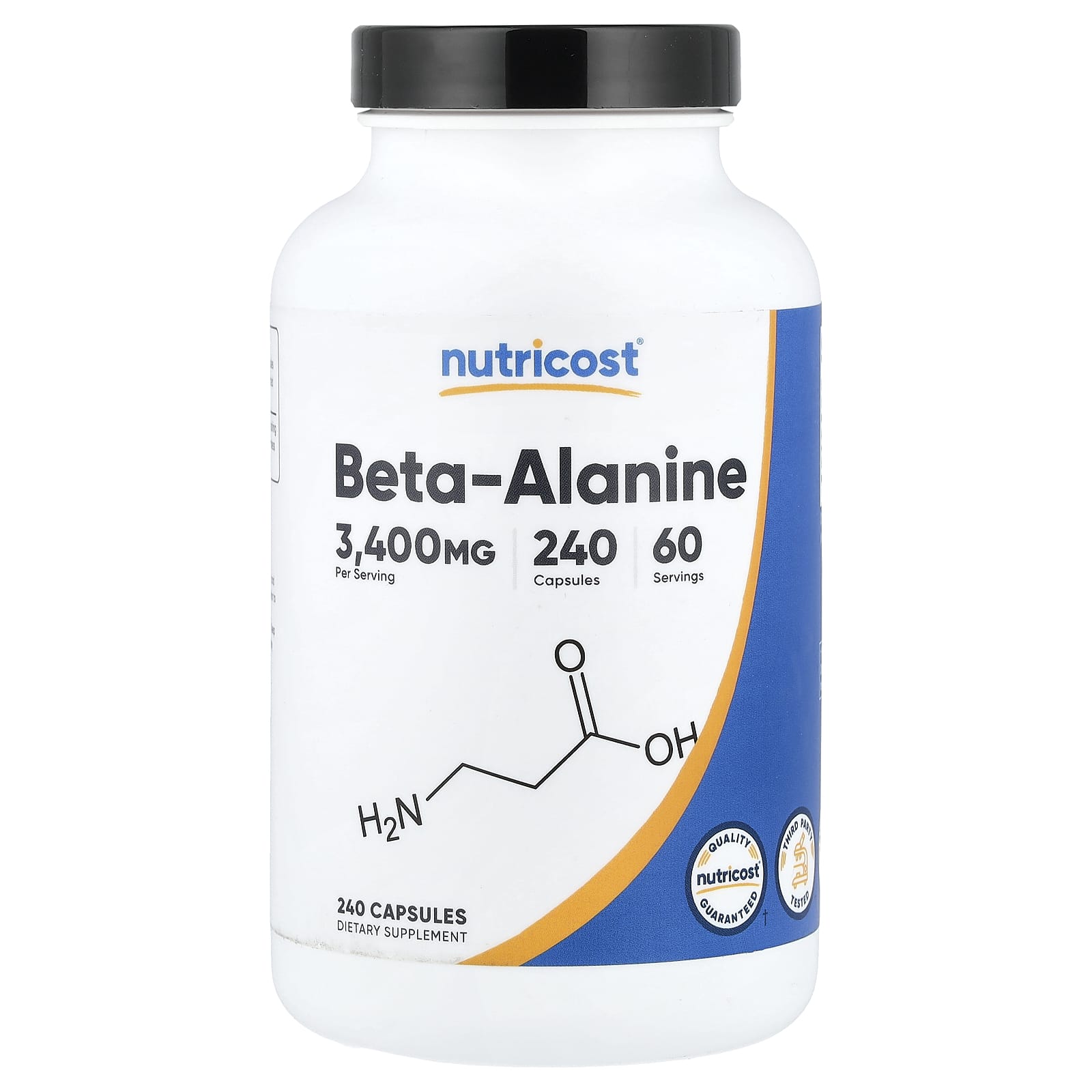Nutricost Beta-Alanine – 240 gélules — Tunisie