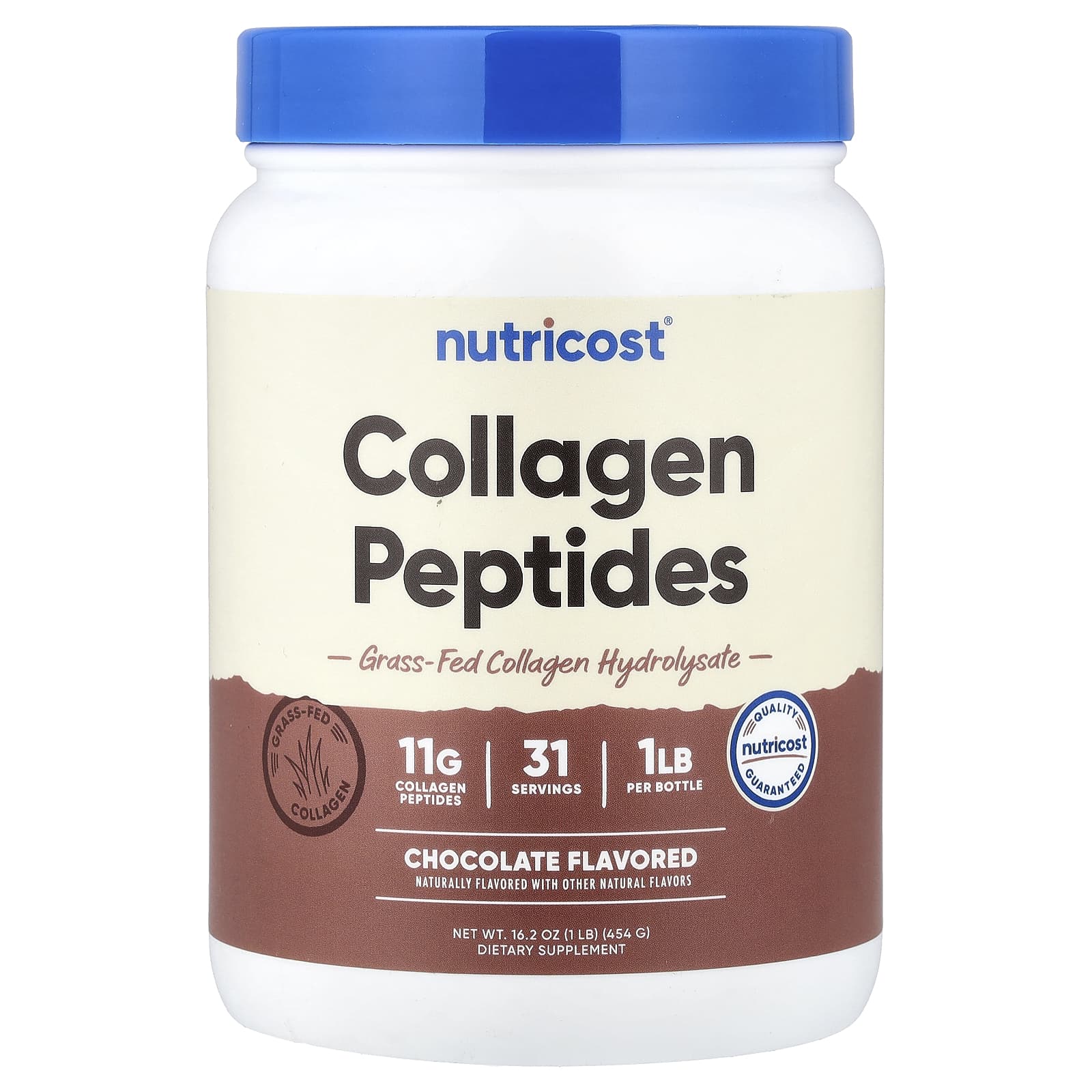 Nutricost Collagen Peptides – Chocolate – 454 g — Tunisie