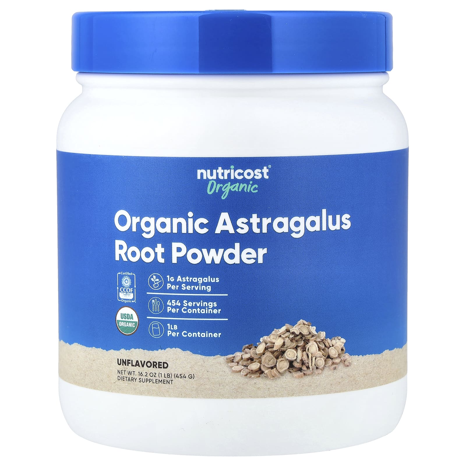 Nutricost Organic Astragalus Root Powder – Sans arôme – 454 g — Tunisie