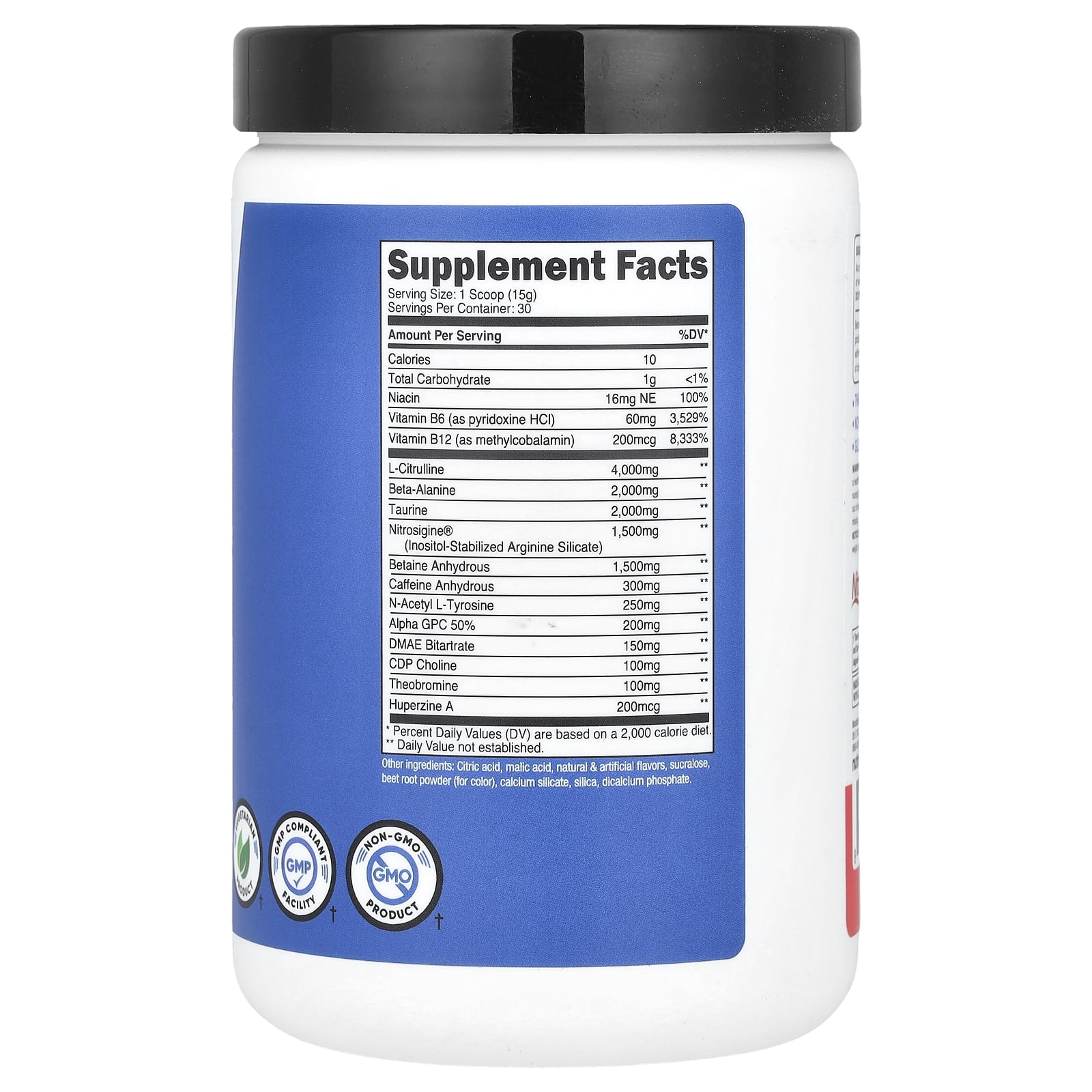 Nutricost Performance, PRE-X, Xtreme Pre-Workout Complex – Fruit Punch – 453 g — photo 2 sur 2