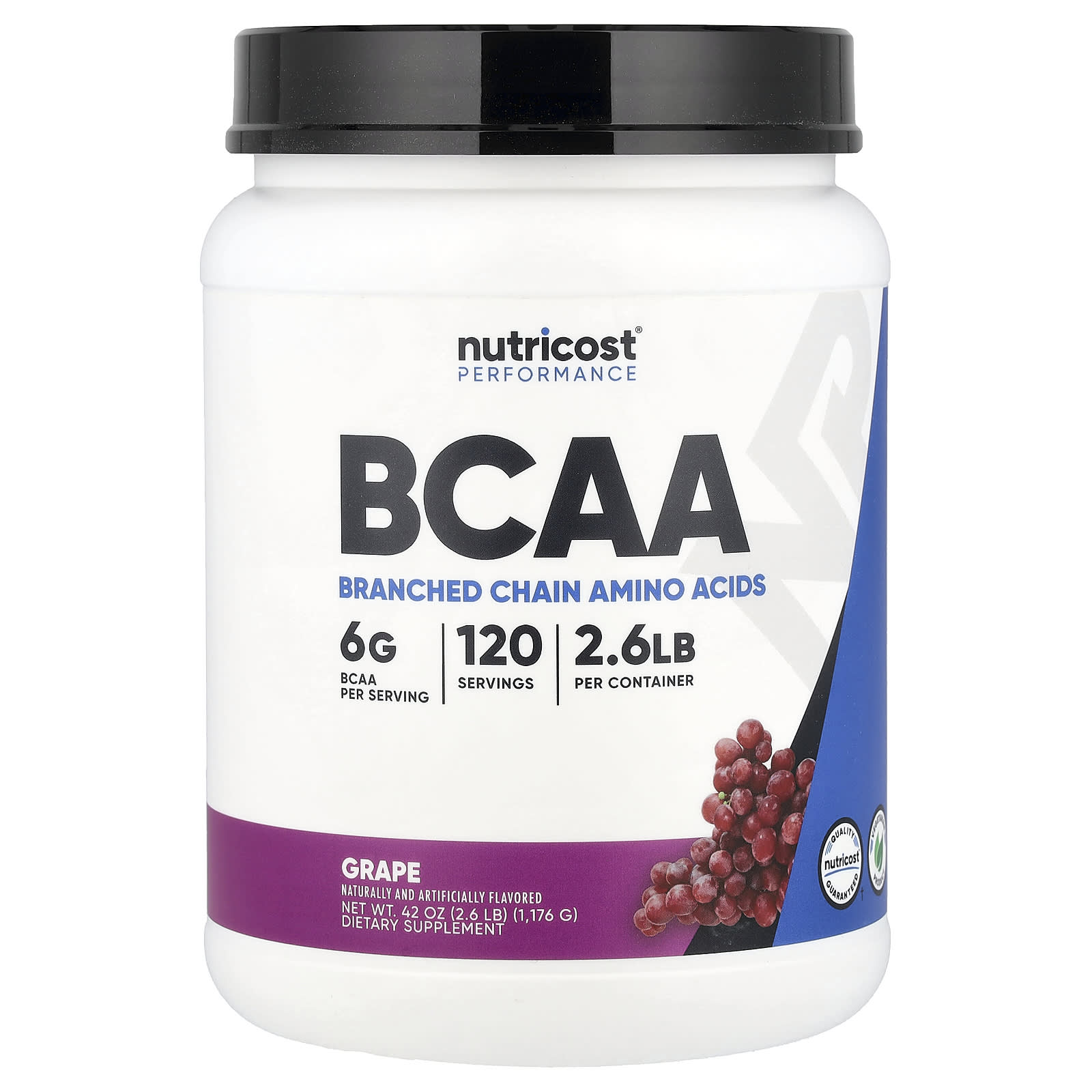 Nutricost Performance, BCAA – Grape – 1176 g — Tunisie