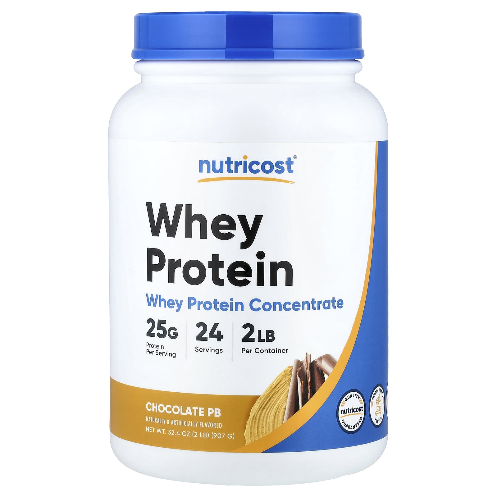 Nutricost Whey Protein – Chocolate PB – 907 g — Tunisie