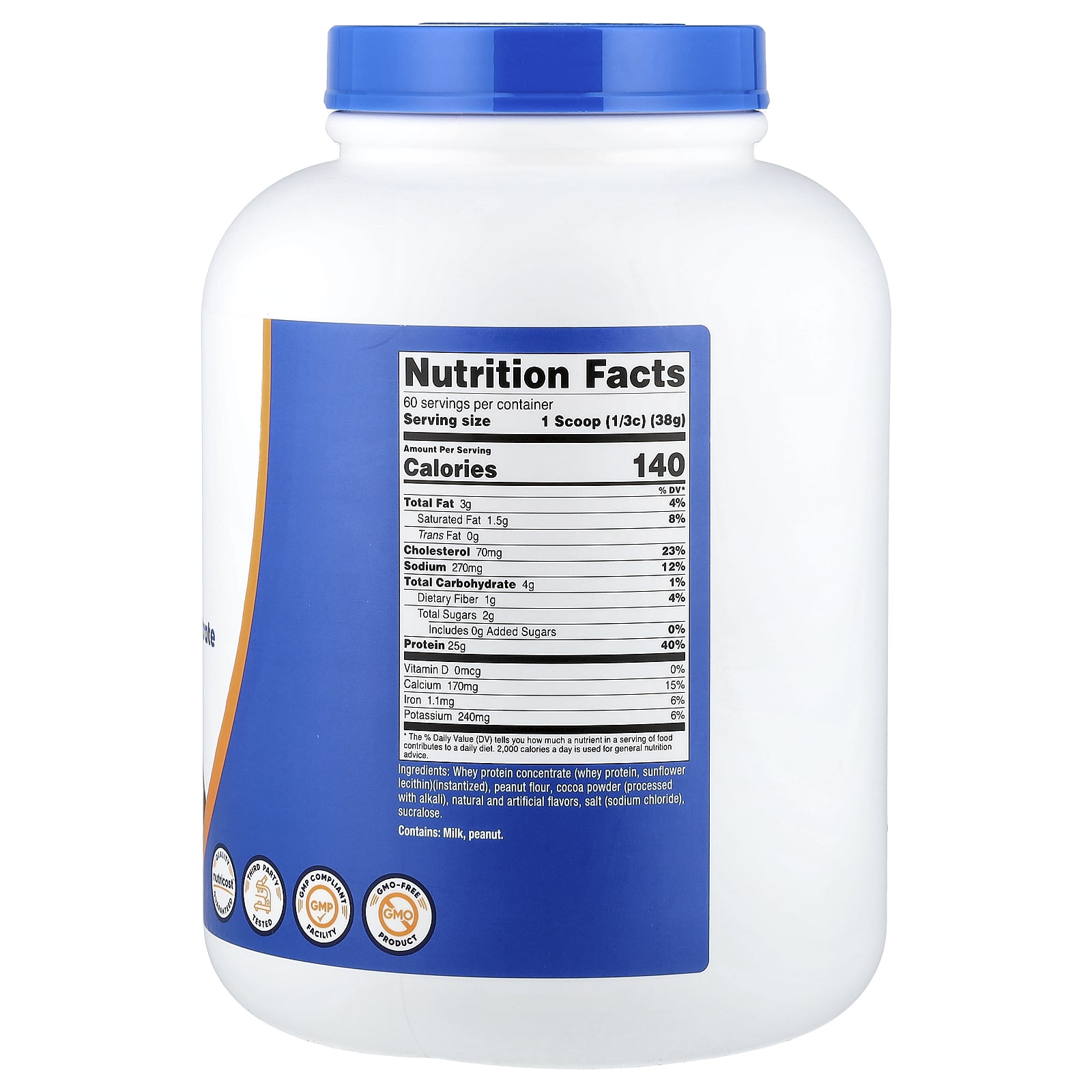 Nutricost Whey Protein Concentrate – Chocolate PB – 2268 g — photo 2 sur 2