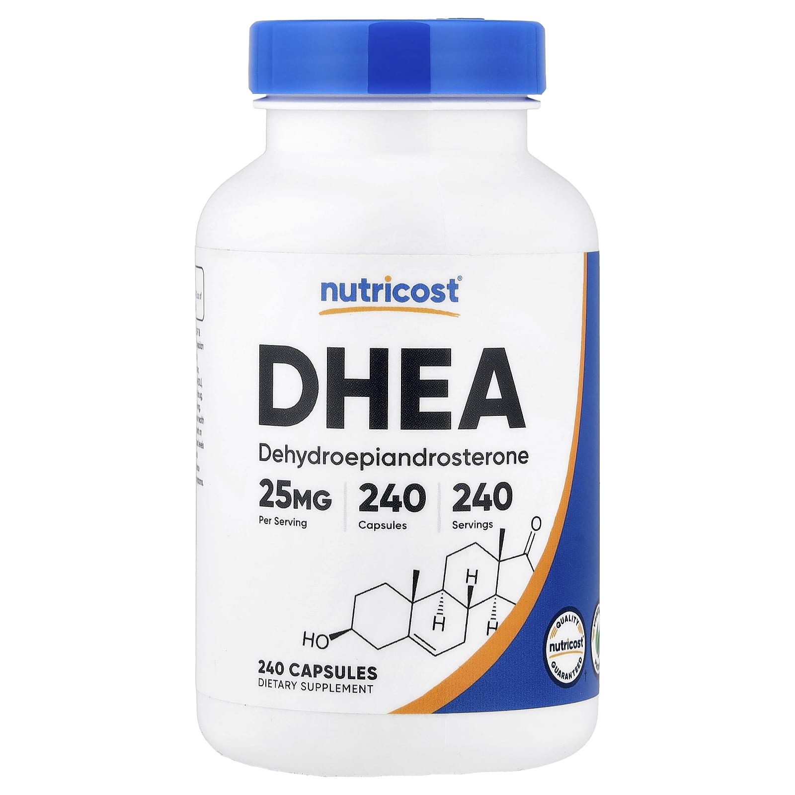 Nutricost DHEA – 25 mg – 240 gélules — Tunisie