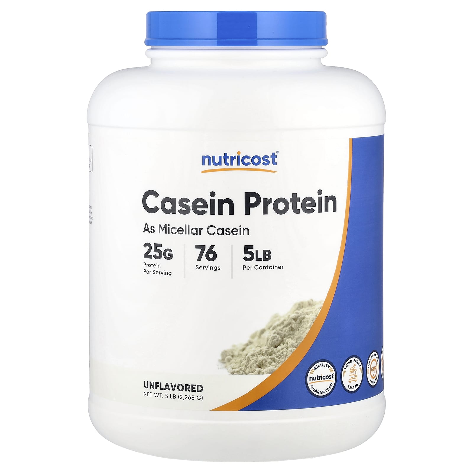 Nutricost Casein Protein – Sans arôme – 2268 g — Tunisie