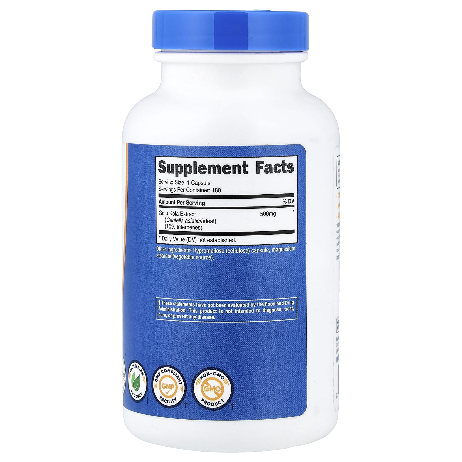 Nutricost Gotu Kola – 180 gélules — photo 2 sur 2