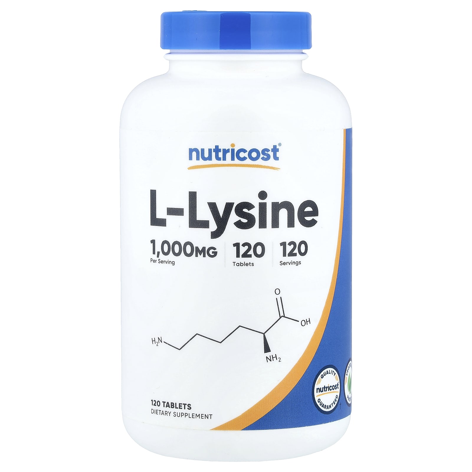 Nutricost L-Lysine – 120 comprimés — Tunisie
