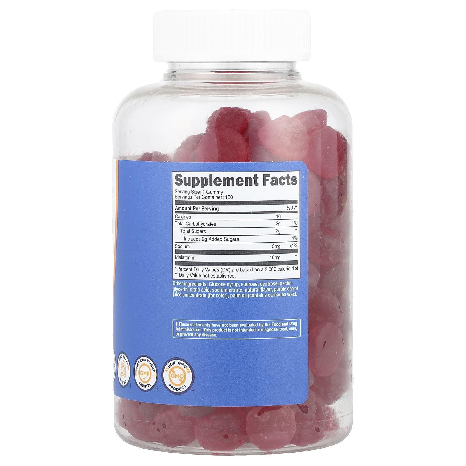 Nutricost Melatonin Gummies – Strawberry – 180 gommes — photo 2 sur 2
