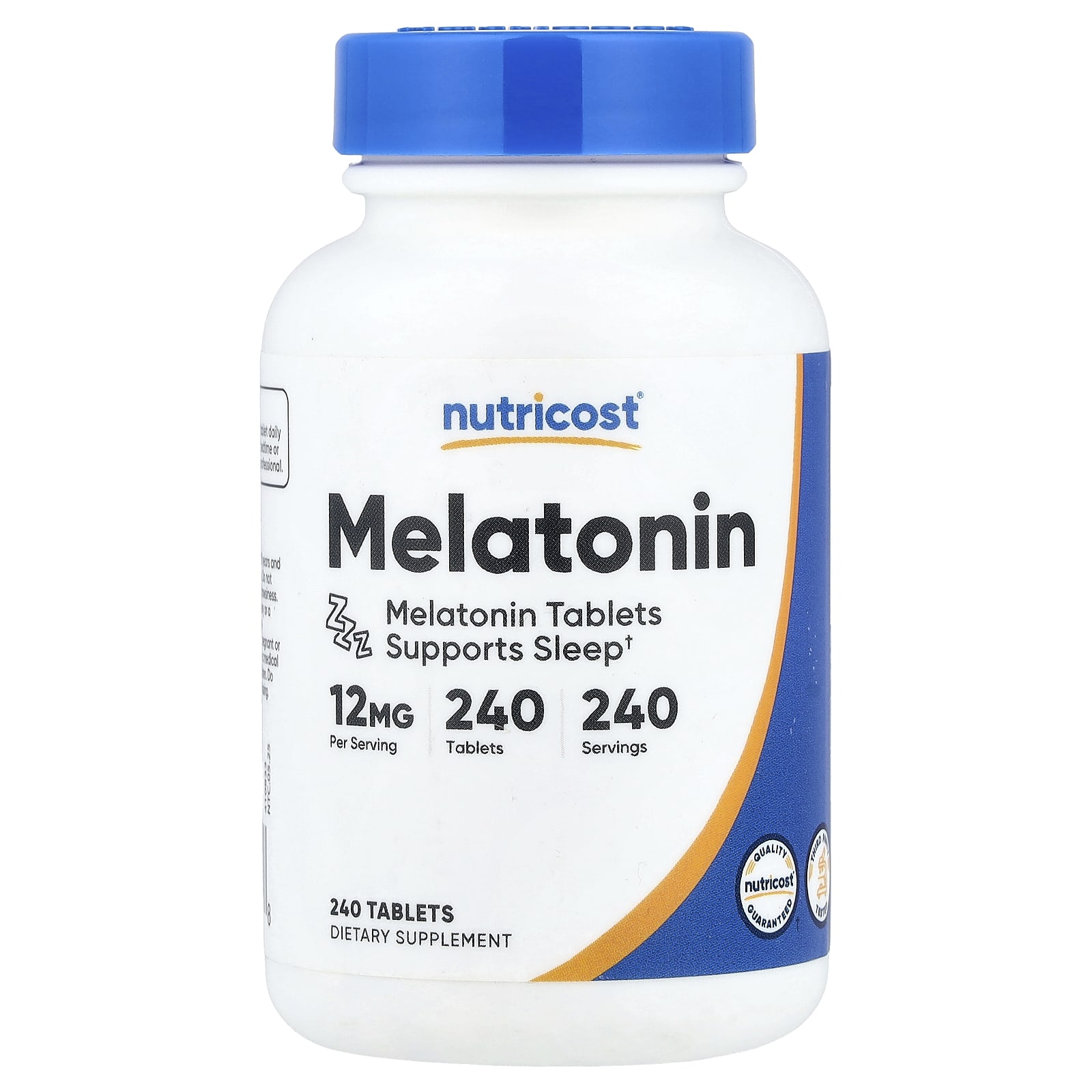Nutricost Melatonin – 12 mg – 240 comprimés — Tunisie