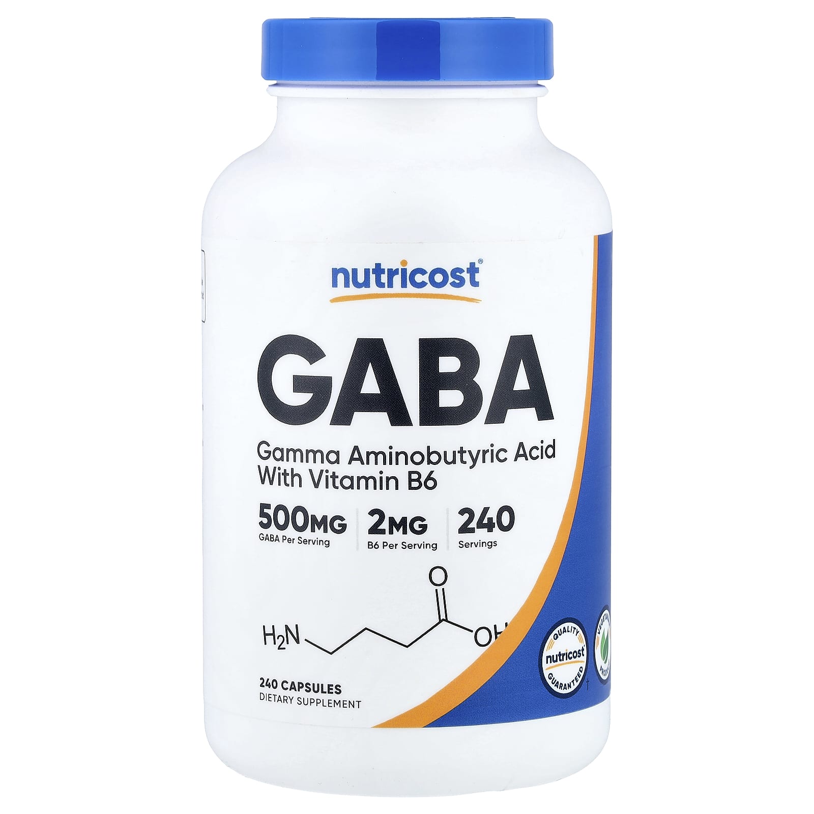 Nutricost GABA with Vitamin B6 – 240 gélules — Tunisie