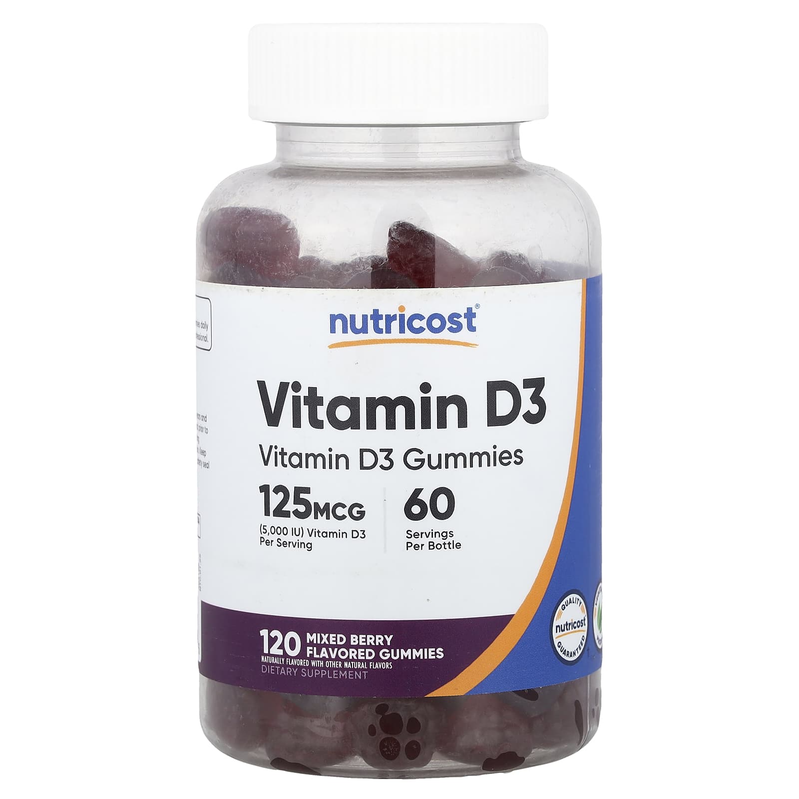 Nutricost Vitamin D3 Gummies – Mixed Berry – 3 gommes — Tunisie