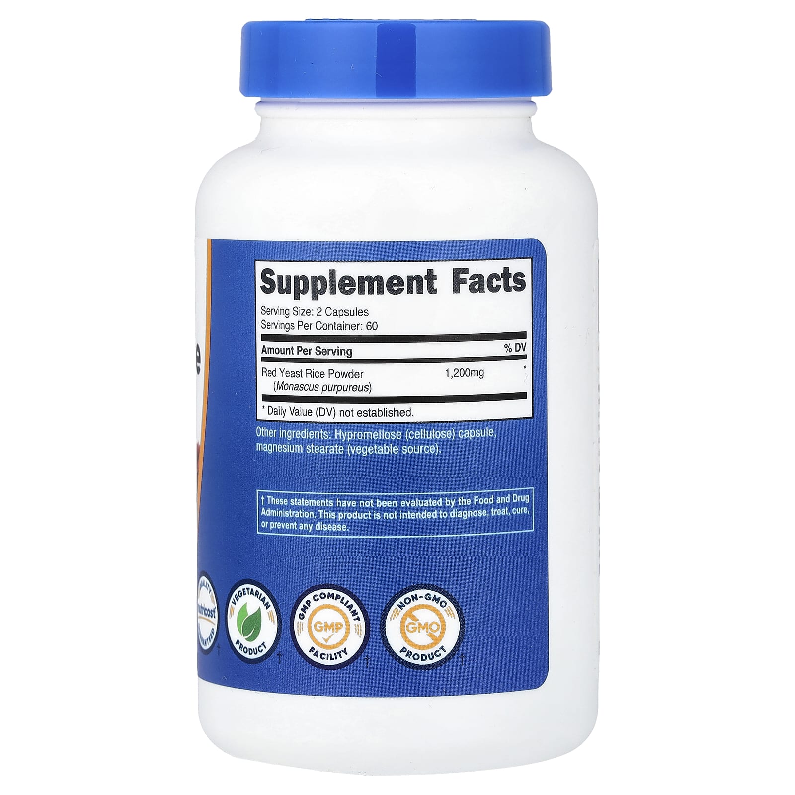 Nutricost Red Yeast Rice – 120 gélules — photo 2 sur 2