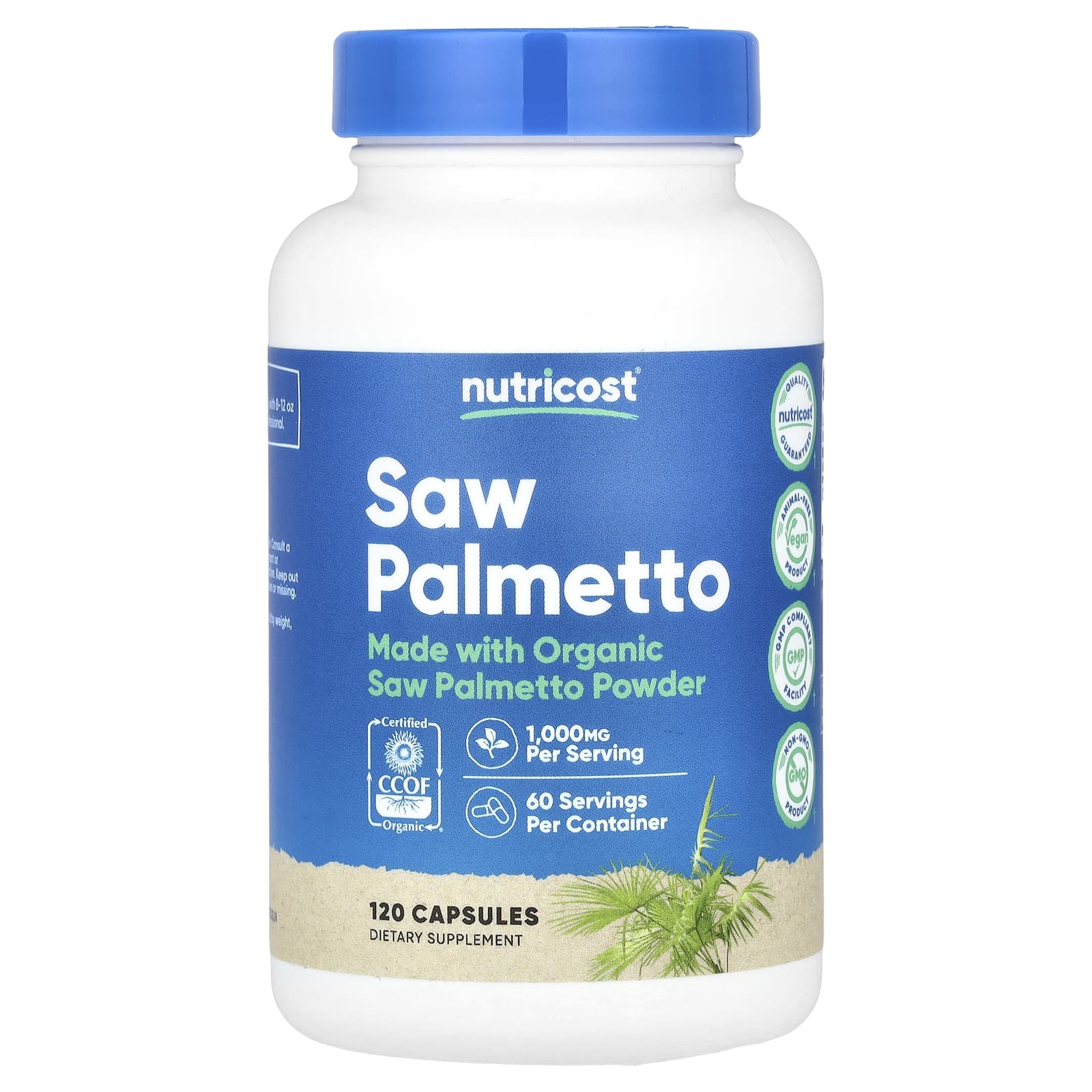 Nutricost Saw Palmetto – 120 gélules — Tunisie