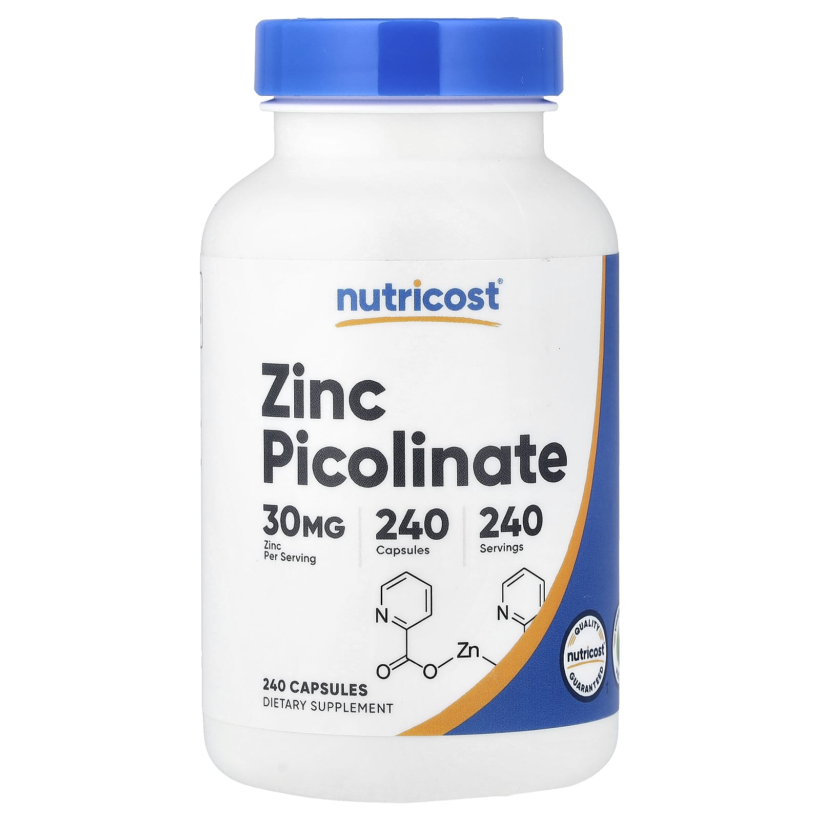 Nutricost Zinc Picolinate – 240 gélules — Tunisie