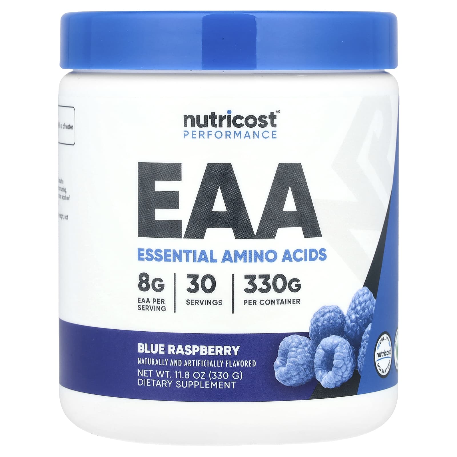 Nutricost Performance, EAA – Blue Raspberry – 330 g — Tunisie