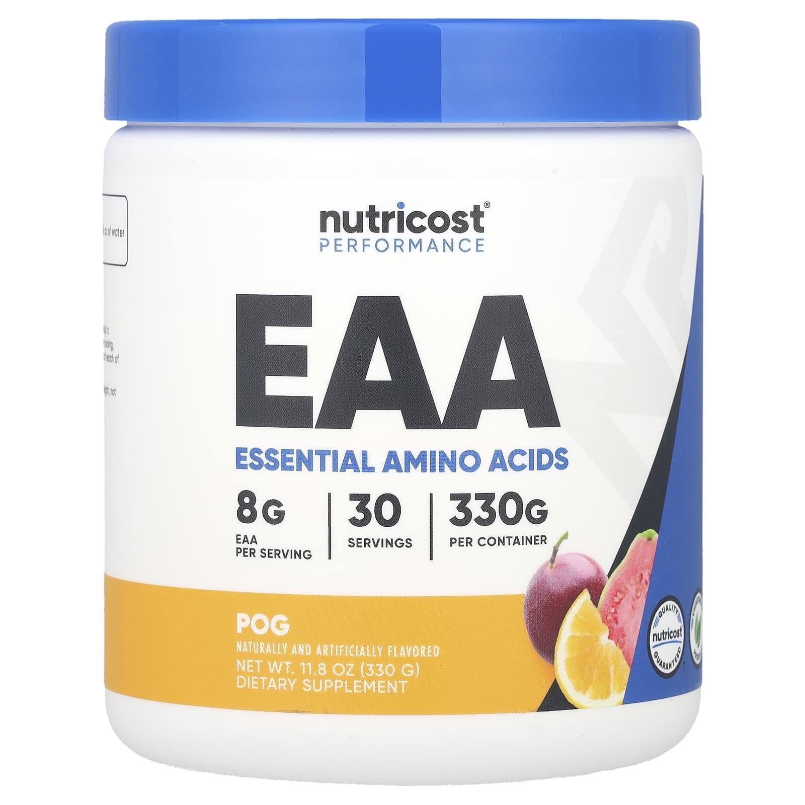 Nutricost Performance, EAA Powder, Orange & Guava – Passionfruit – 330 g — Tunisie