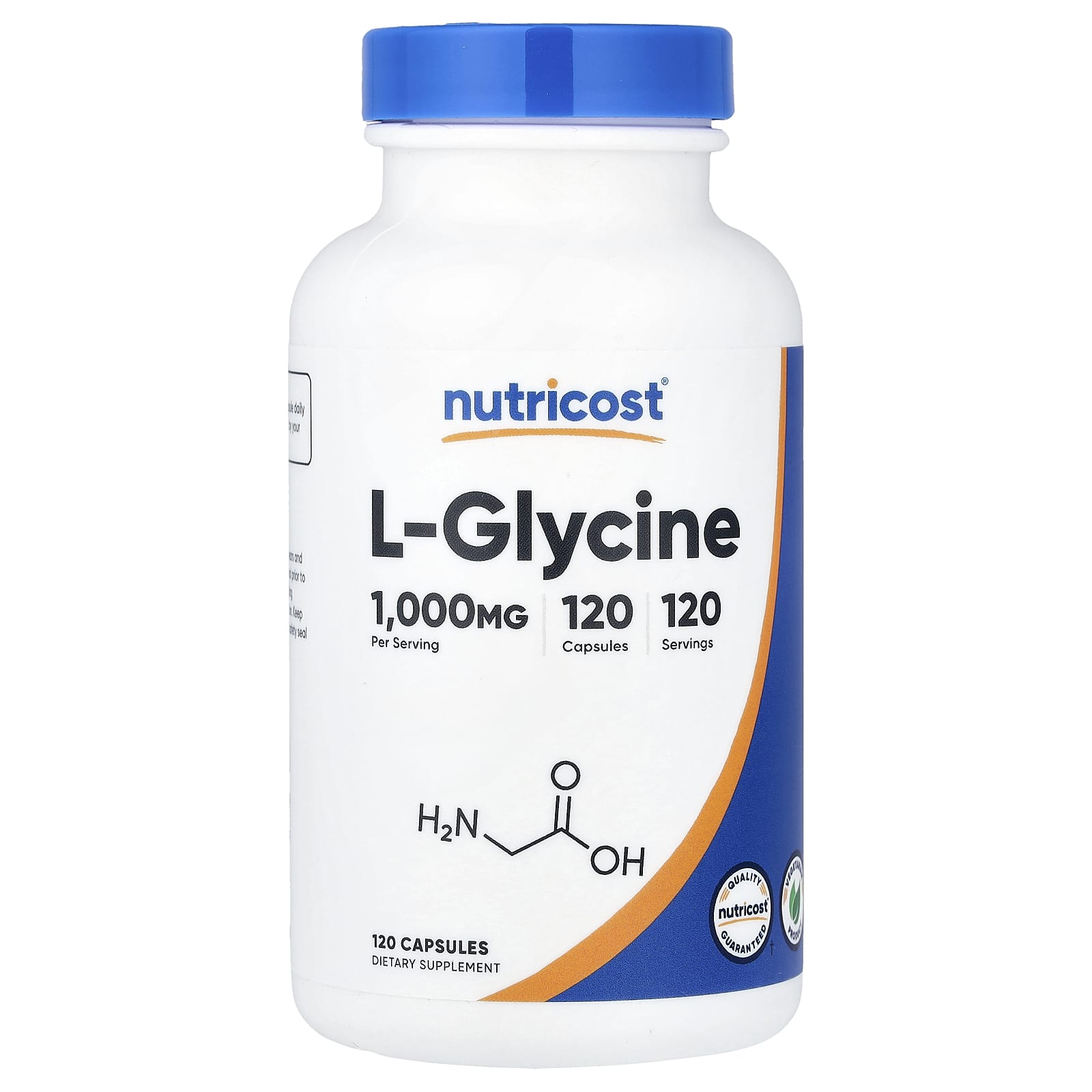 Nutricost L-Glycine – 120 gélules — Tunisie