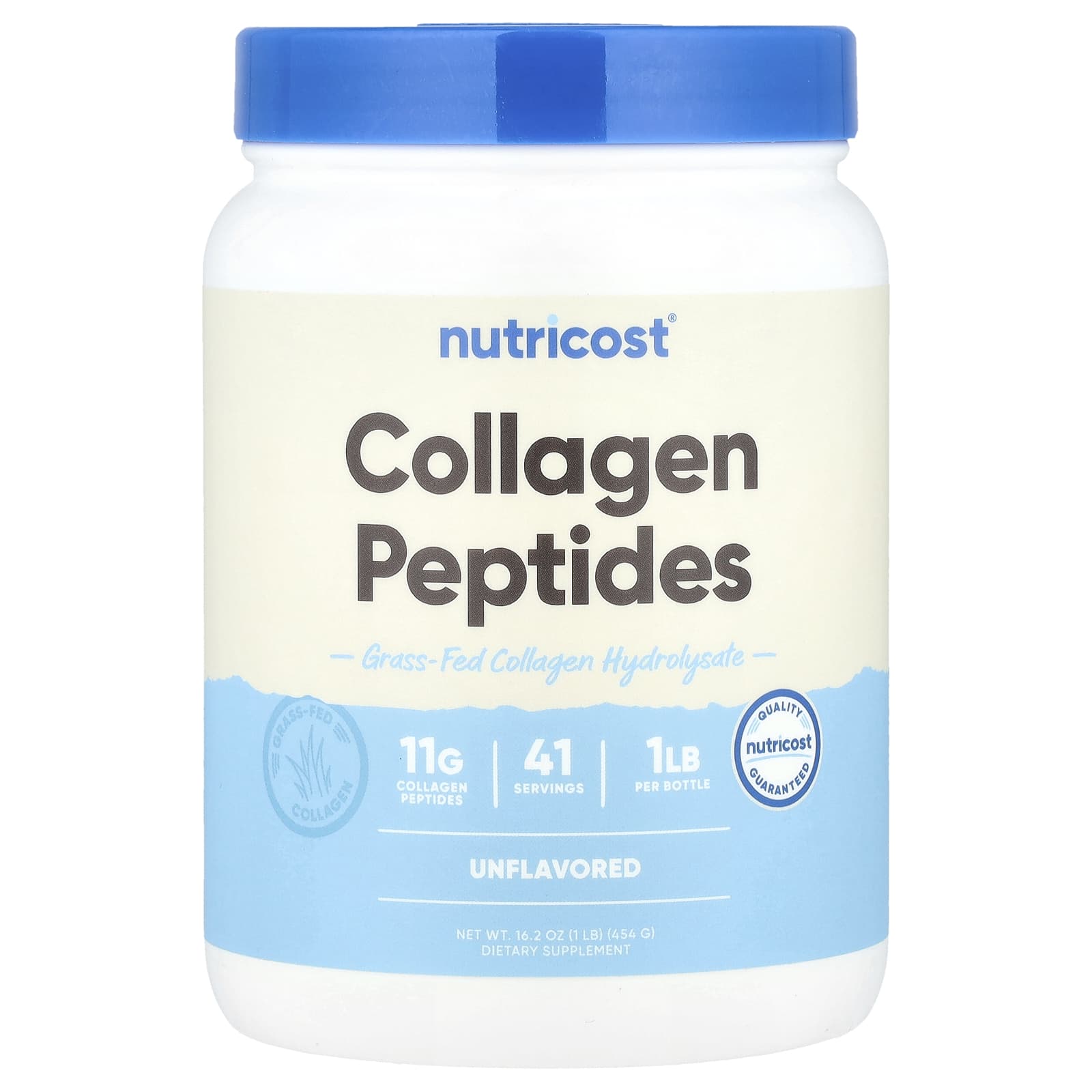 Nutricost Collagen Peptides – Sans arôme – 454 g — Tunisie