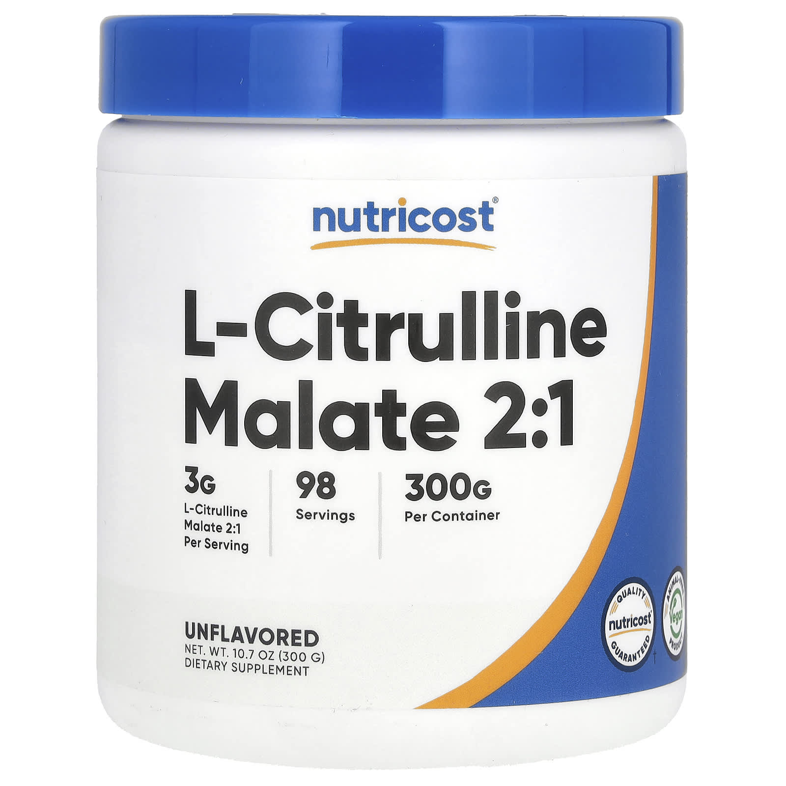 Nutricost L-Citrulline Malate 2:1 – Sans arôme – 300 g — Tunisie