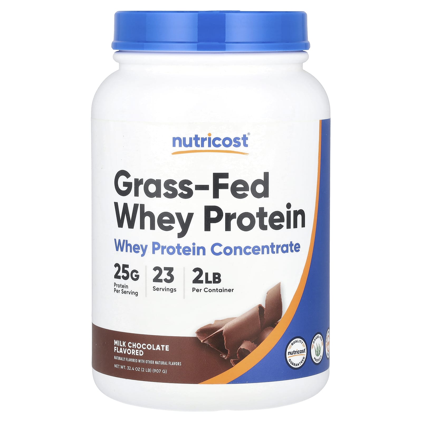 Nutricost Grass-Fed Whey Protein – Milk Chocolate – 907 g — Tunisie